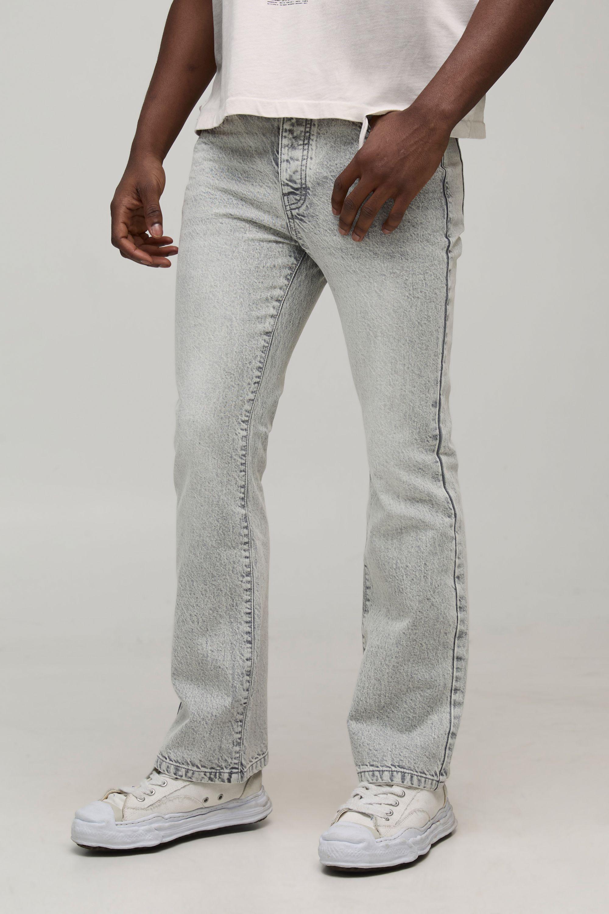 Basic Flared Fit Jeans by BOOHOOMAN