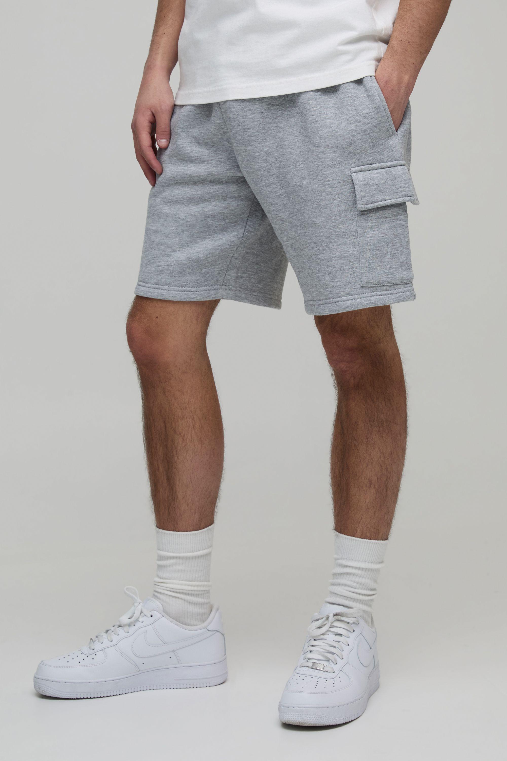 Basic Relaxed Fit Cargo Jersey Short by BOOHOOMAN