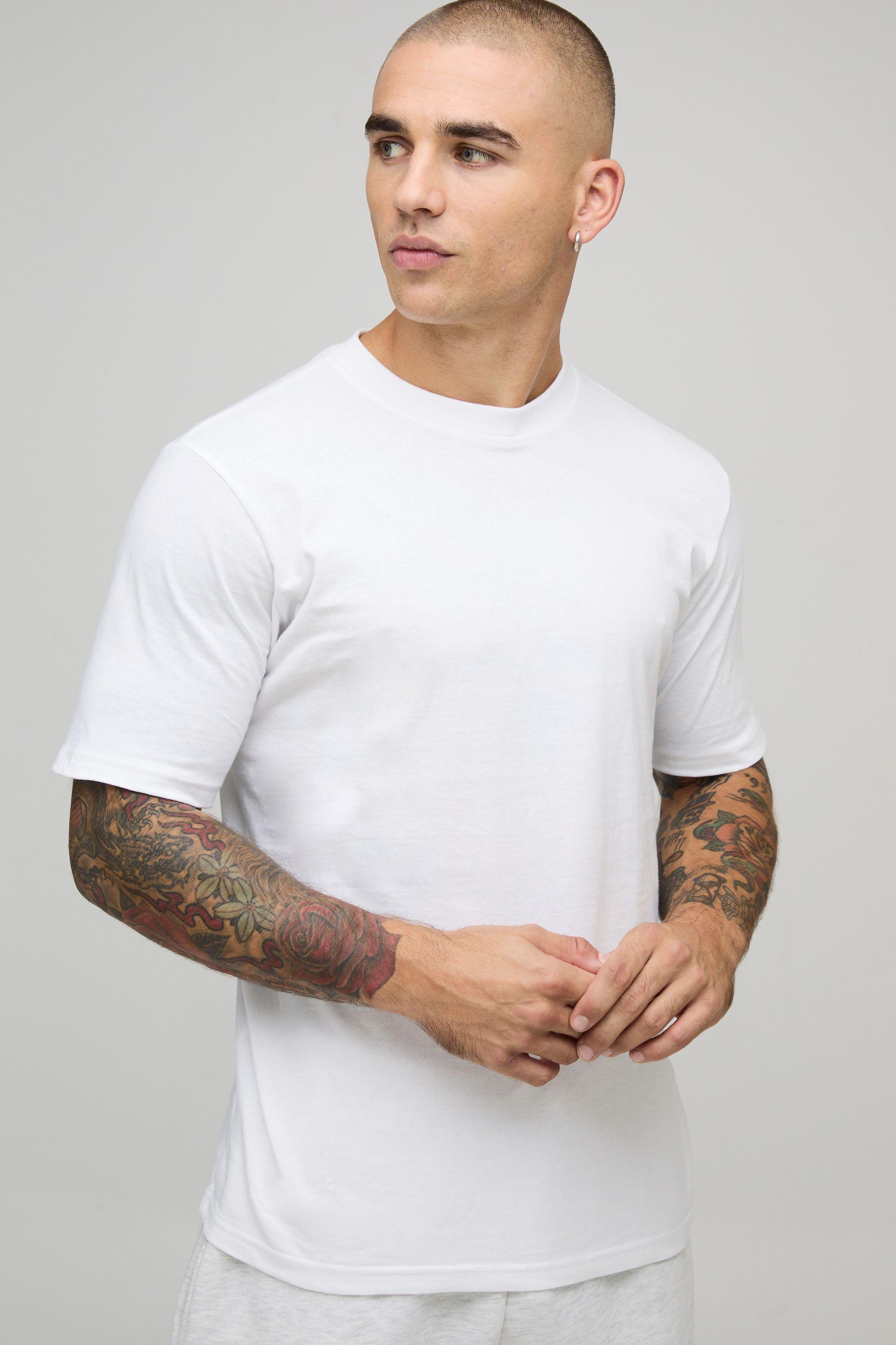 Basic Slim Fit Crew Neck T-shirt by BOOHOOMAN
