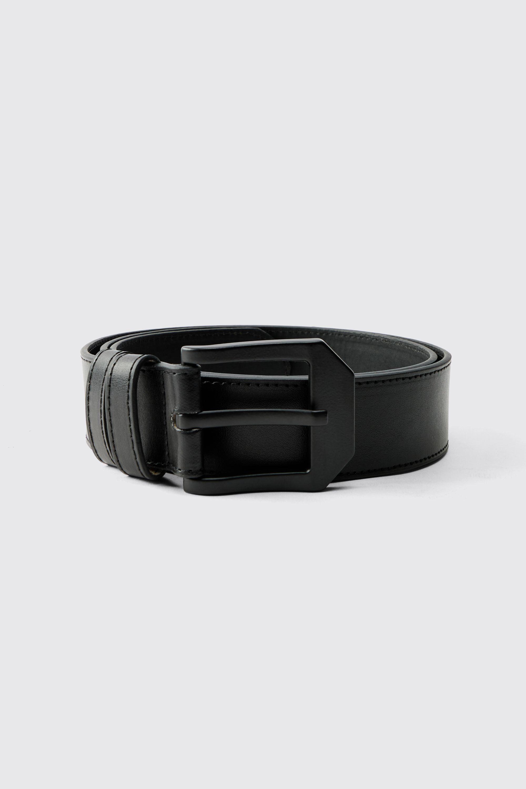 Black Formal Belt by BOOHOOMAN