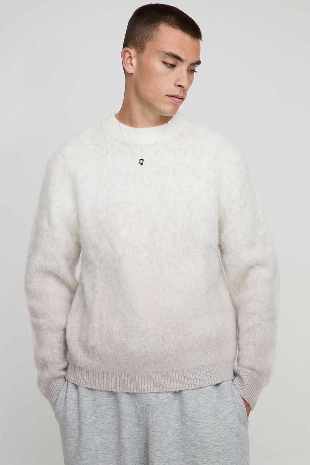 Boxy Brushed Ombre Striped Knitted Jumper by BOOHOOMAN