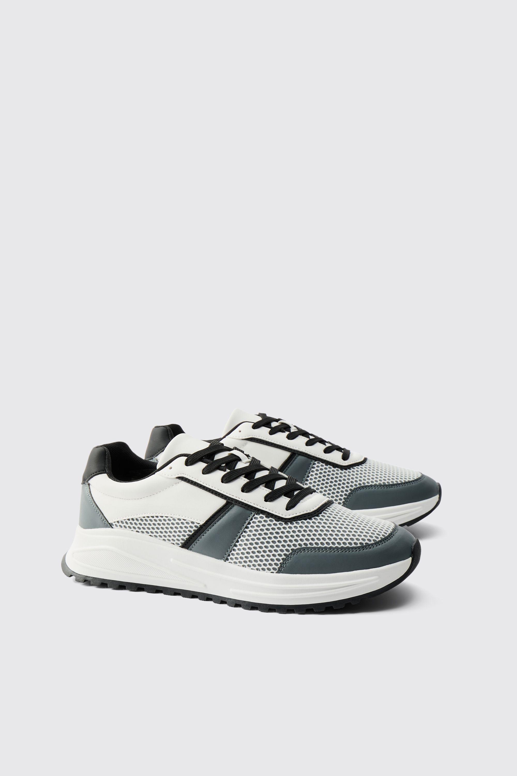 Chunky Mesh Trainers by BOOHOOMAN