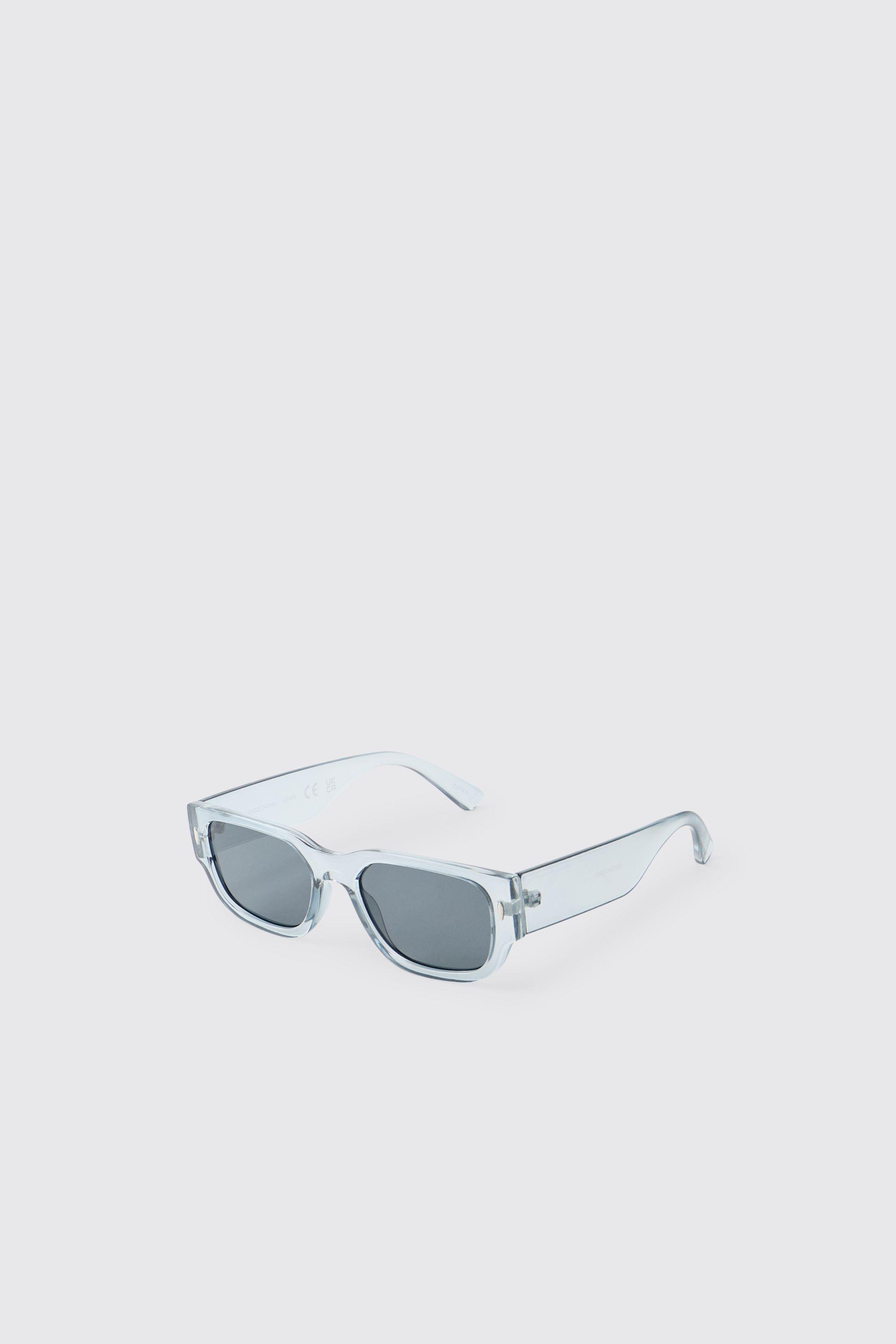 Clear Rim Wayfarer Sunglasses by BOOHOOMAN