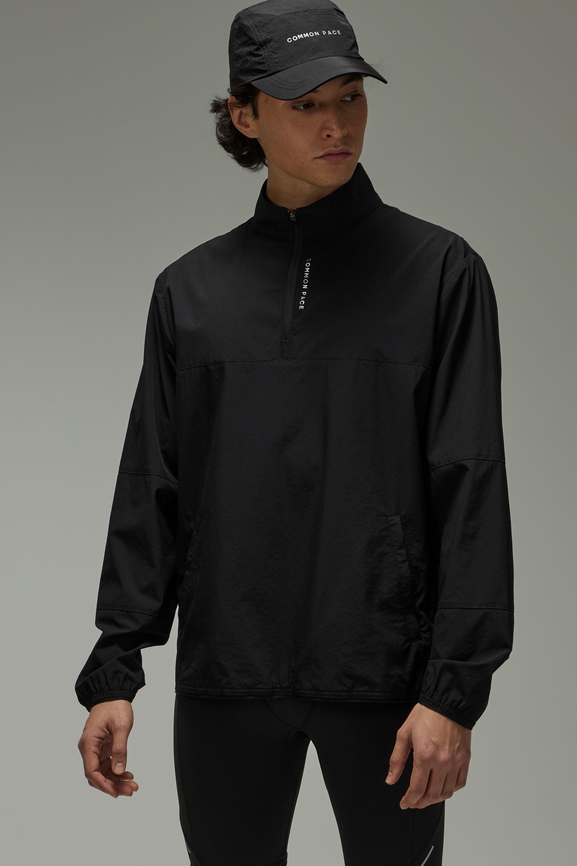 Common Pace Running Shower Resist 1/4 Zip Windbreaker by BOOHOOMAN