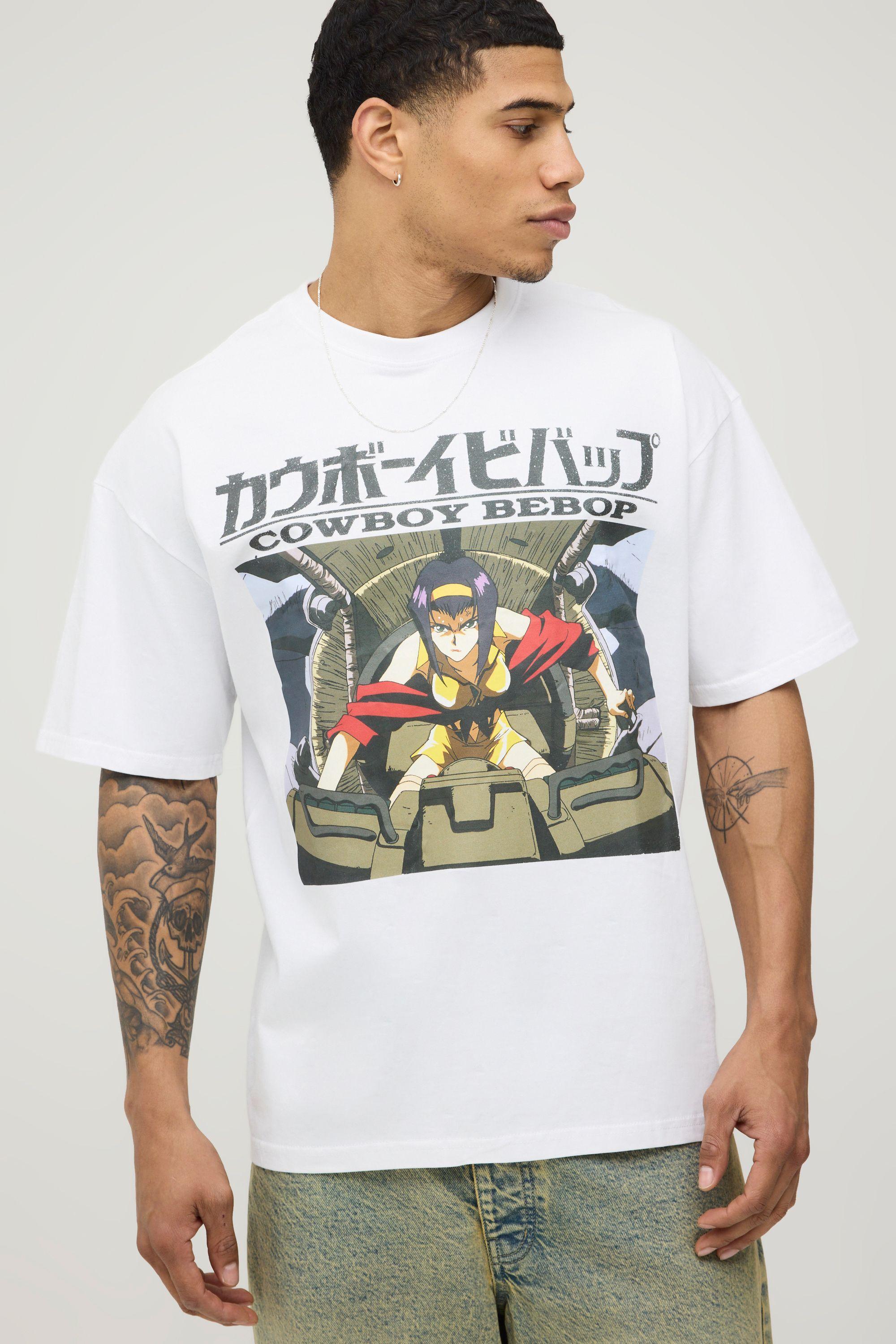 Cowboy Bebop Oversized License Print T-shirt by BOOHOOMAN
