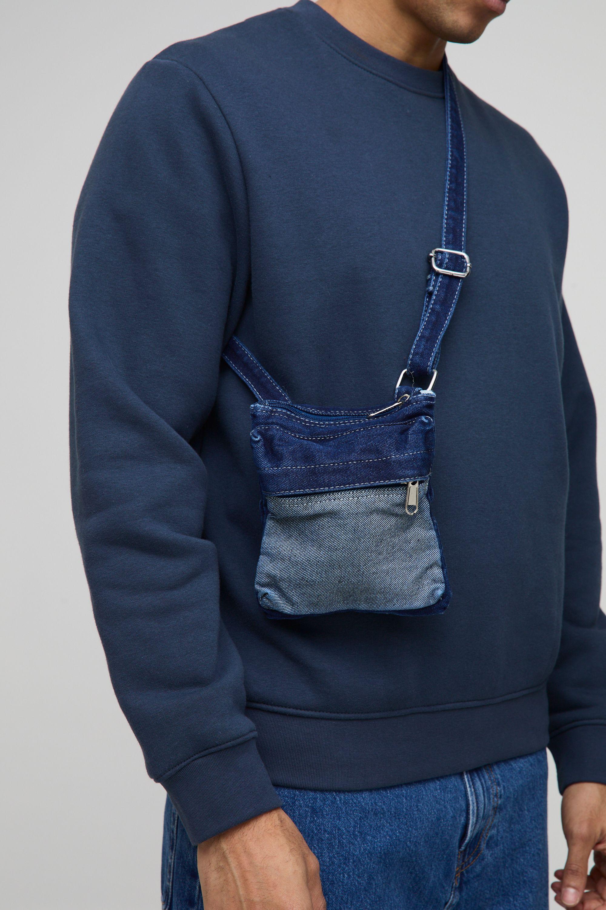 Denim Cross Body Bag by BOOHOOMAN