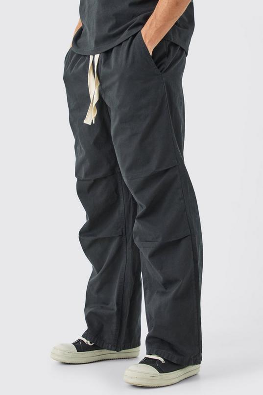 Elasticated Waist Contrast Drawcord Baggy Trouser by BOOHOOMAN