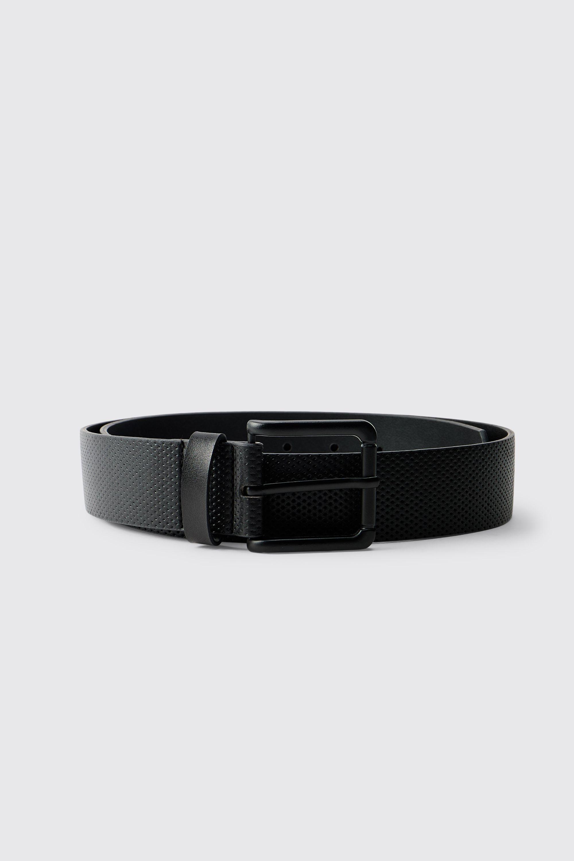 Embossed Textured Belt by BOOHOOMAN