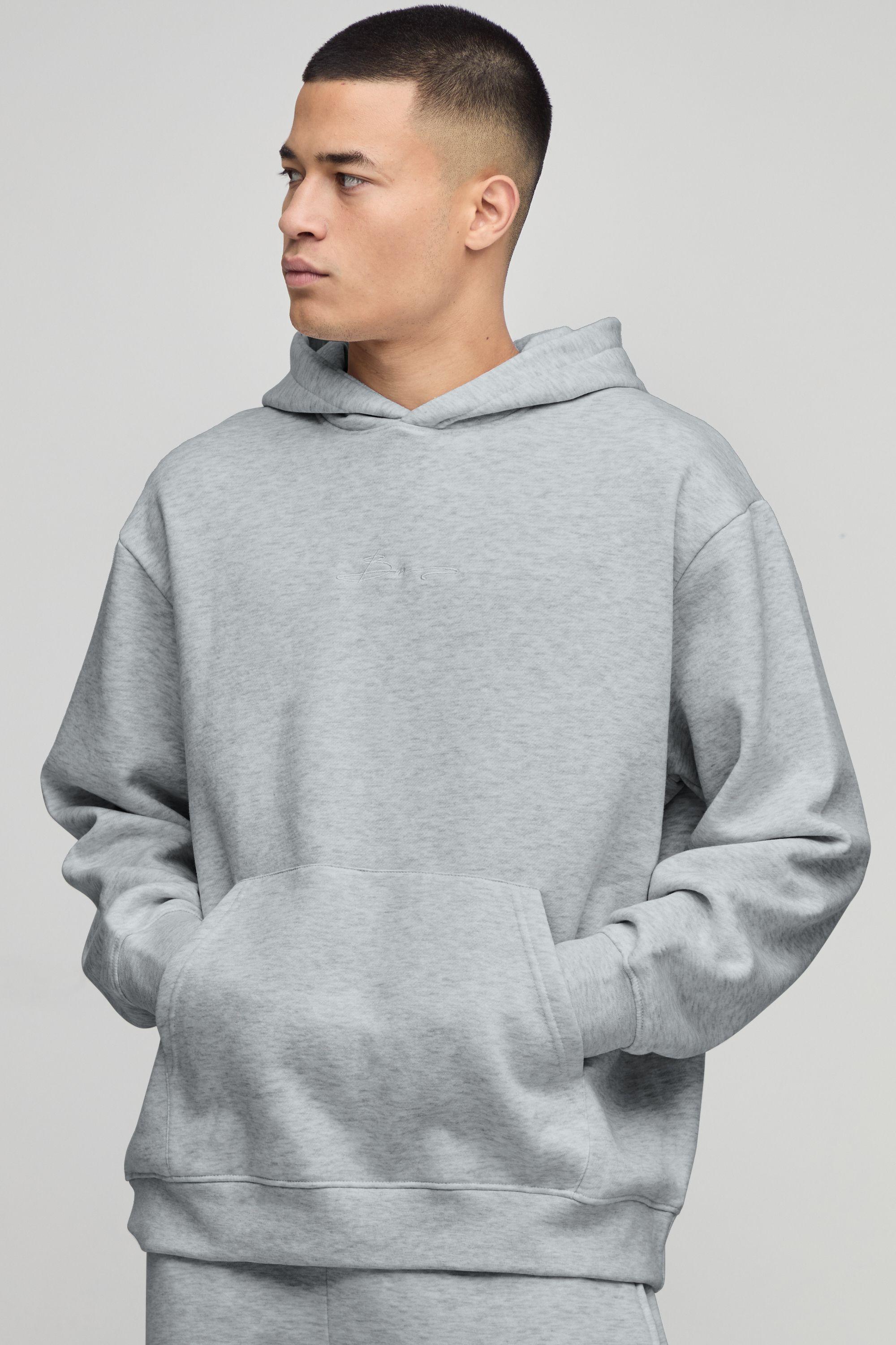 Essential BM Signature Oversized Hoodie by BOOHOOMAN