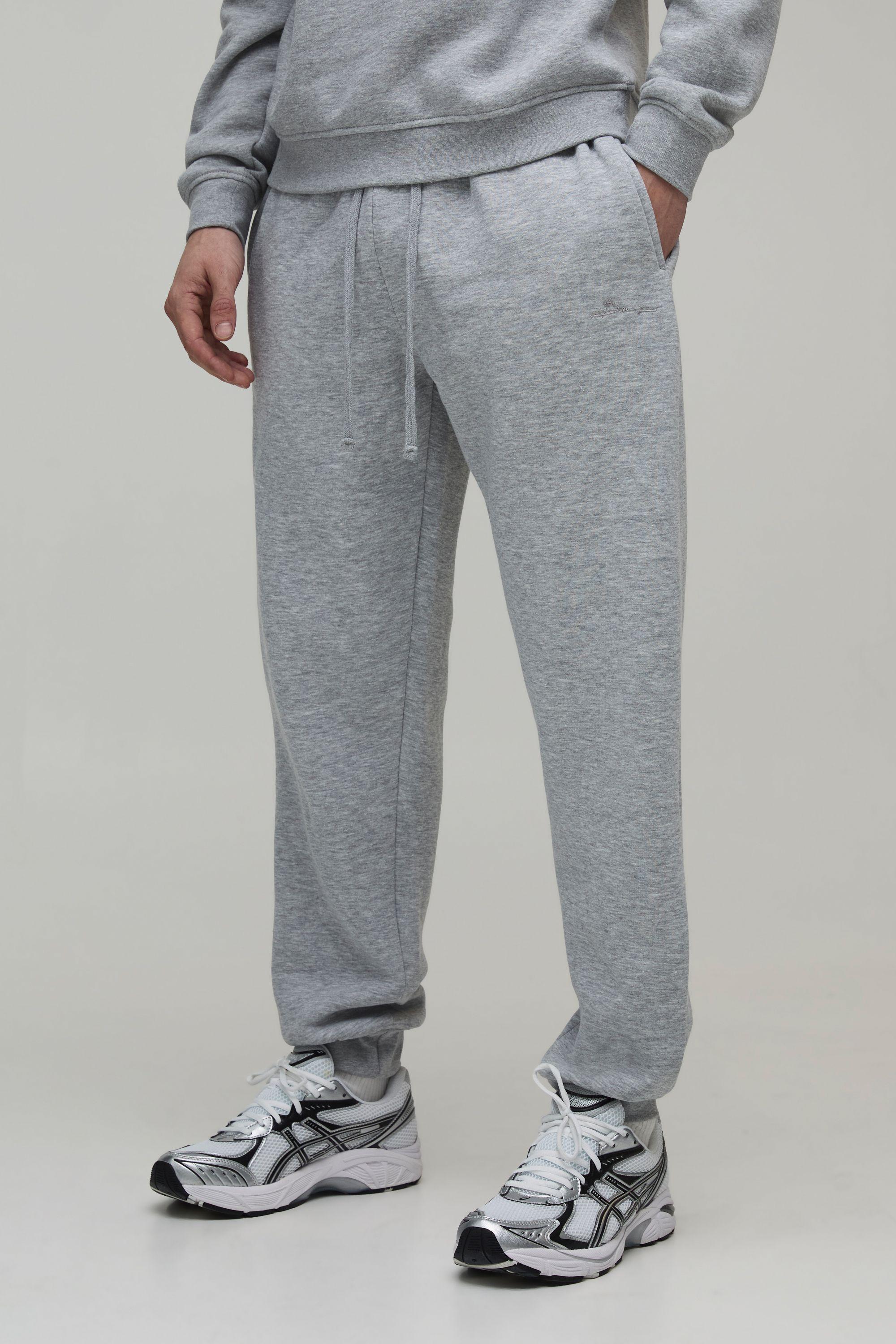 Essential BM Signature Regular Fit Jogger by BOOHOOMAN