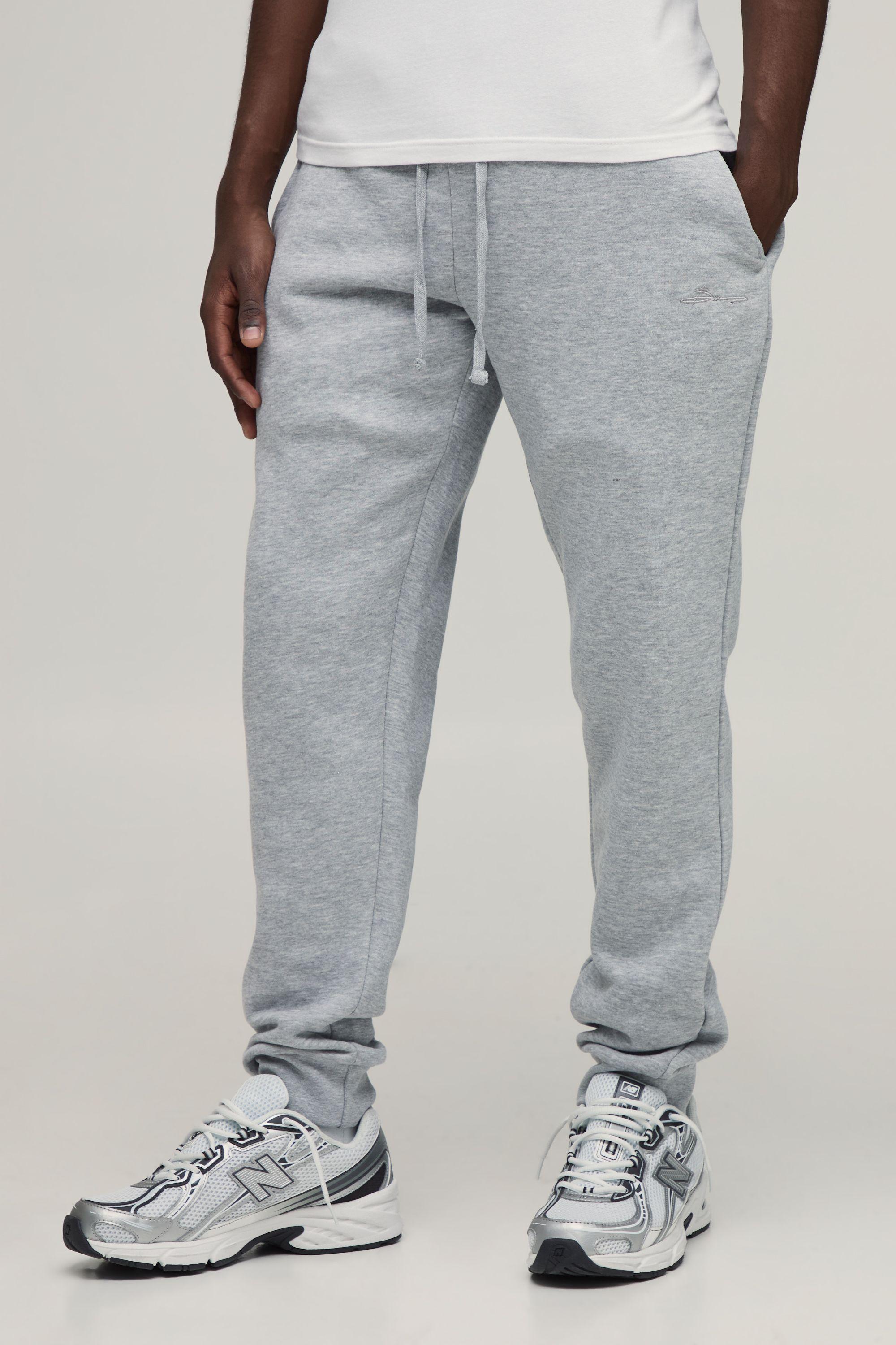 Essential BM Signature Regular Fit Jogger by BOOHOOMAN