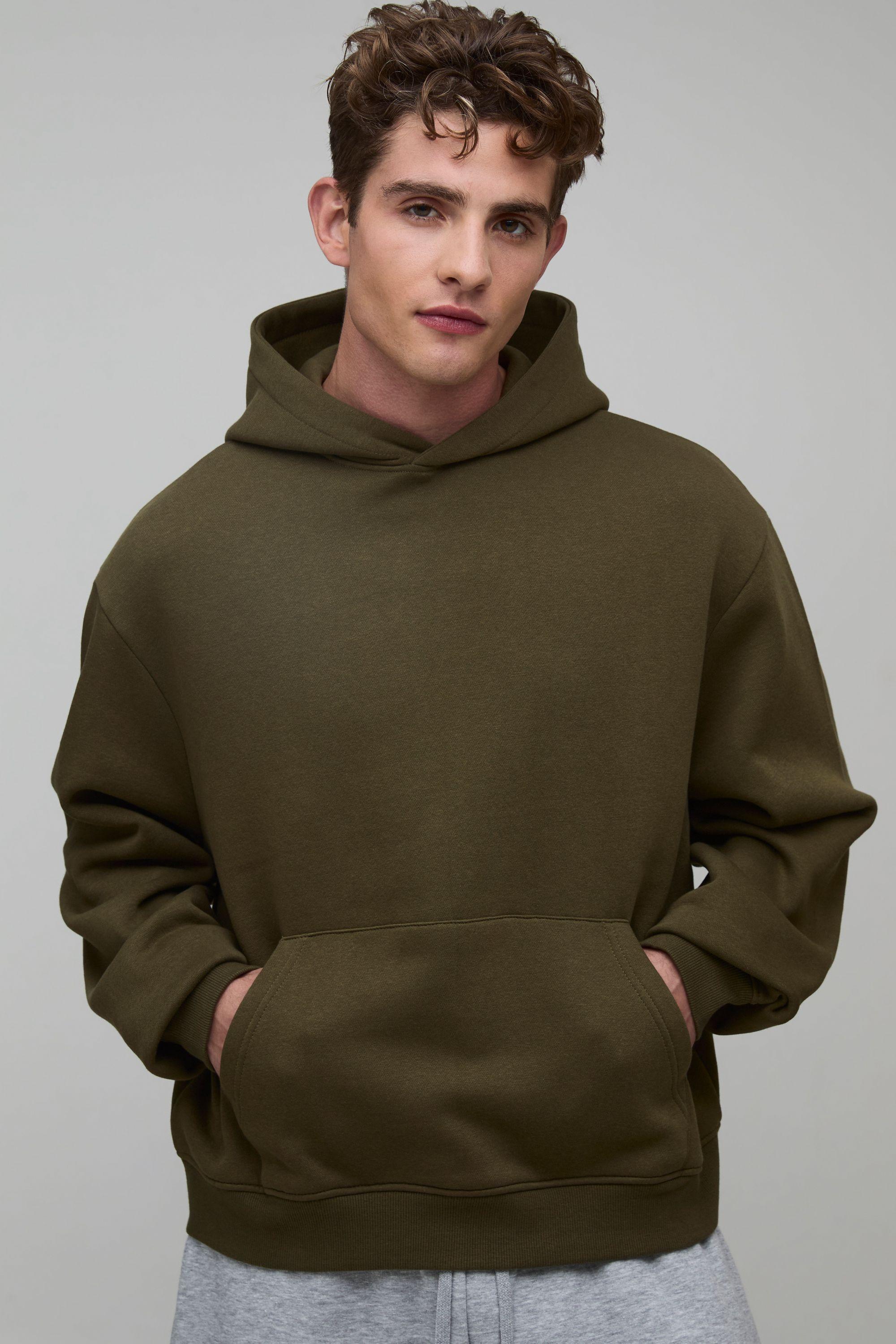 Essential Oversized Boxy Hoodie by BOOHOOMAN