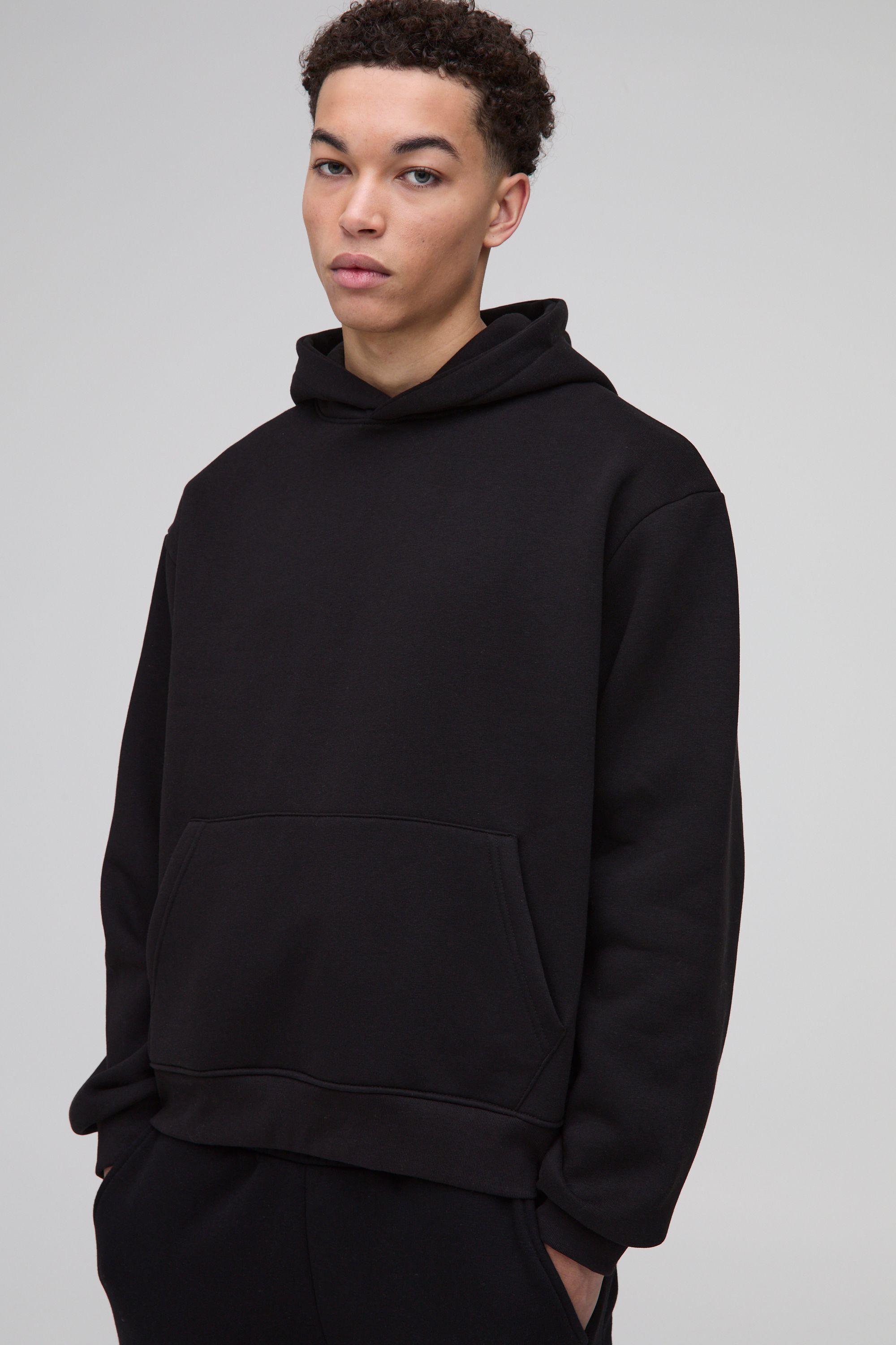 Essential Oversized Boxy Hoodie by BOOHOOMAN