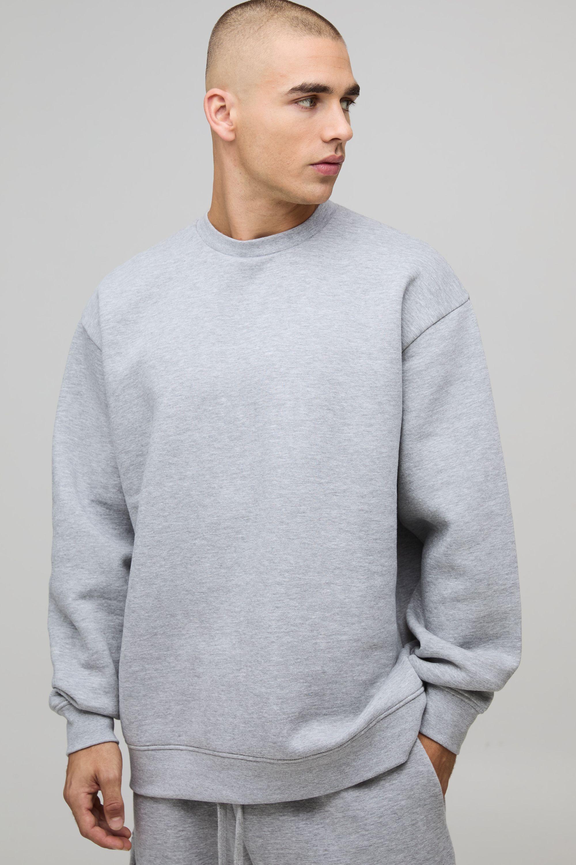 Essential Oversized Crew Neck Sweatshirt by BOOHOOMAN