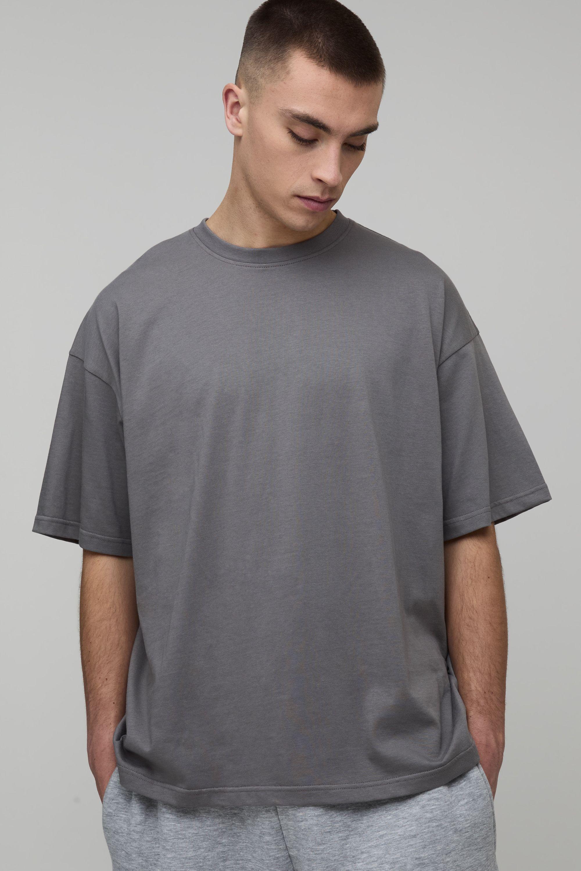 Essential Oversized Crew Neck T-Shirt by BOOHOOMAN