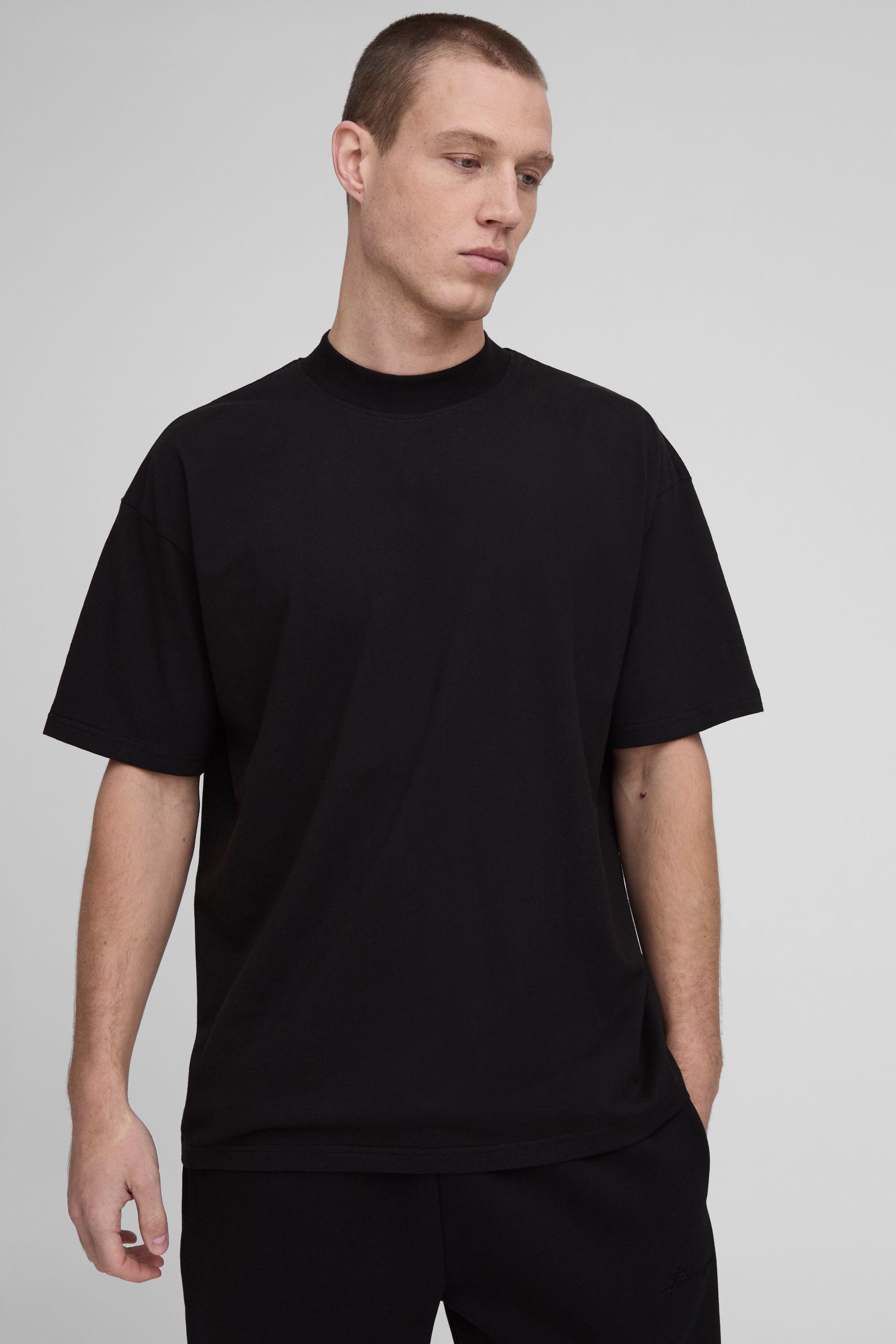 Essential Oversized Extended Neck T-Shirt by BOOHOOMAN