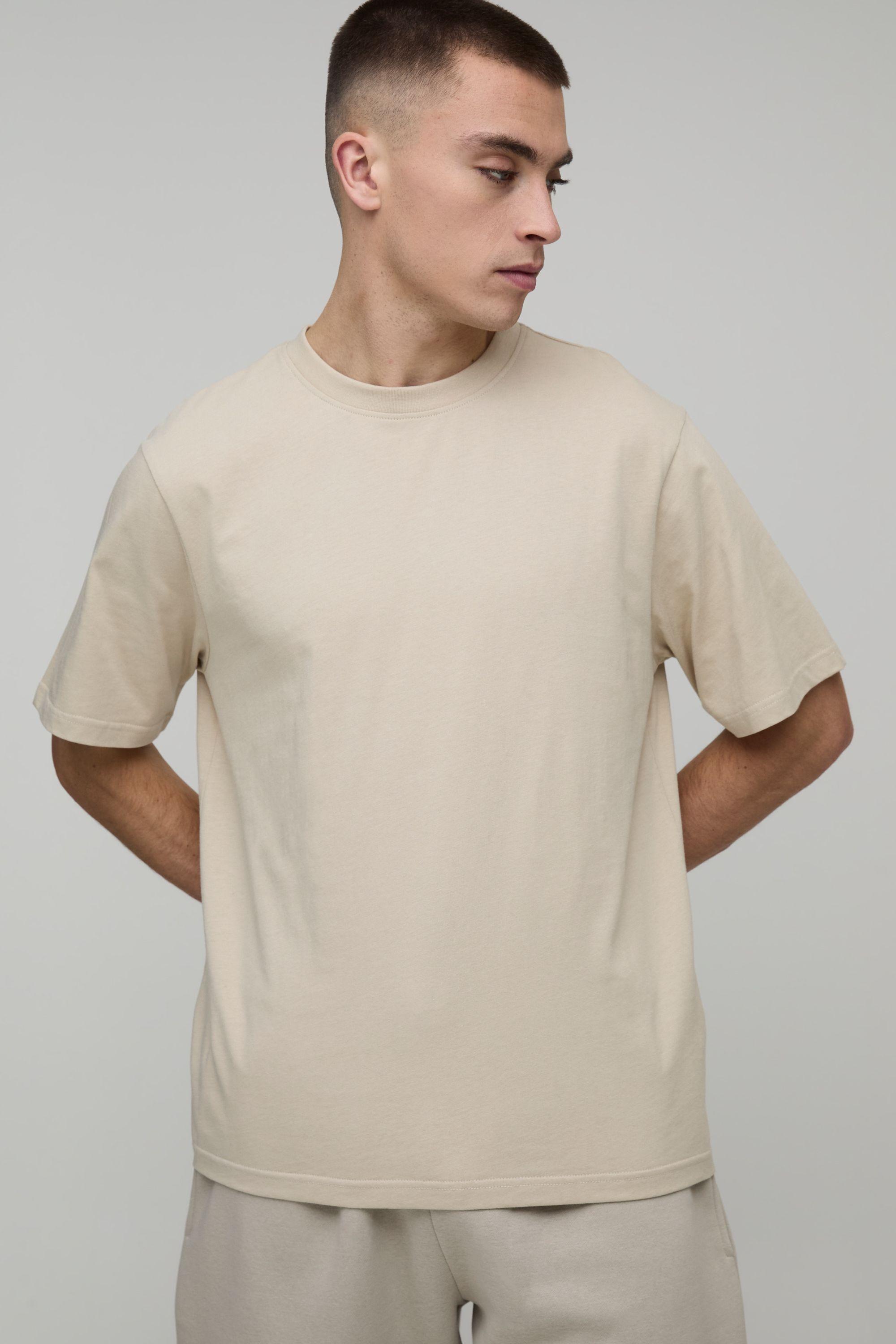Essential Regular Fit Crew Neck T-Shirt by BOOHOOMAN