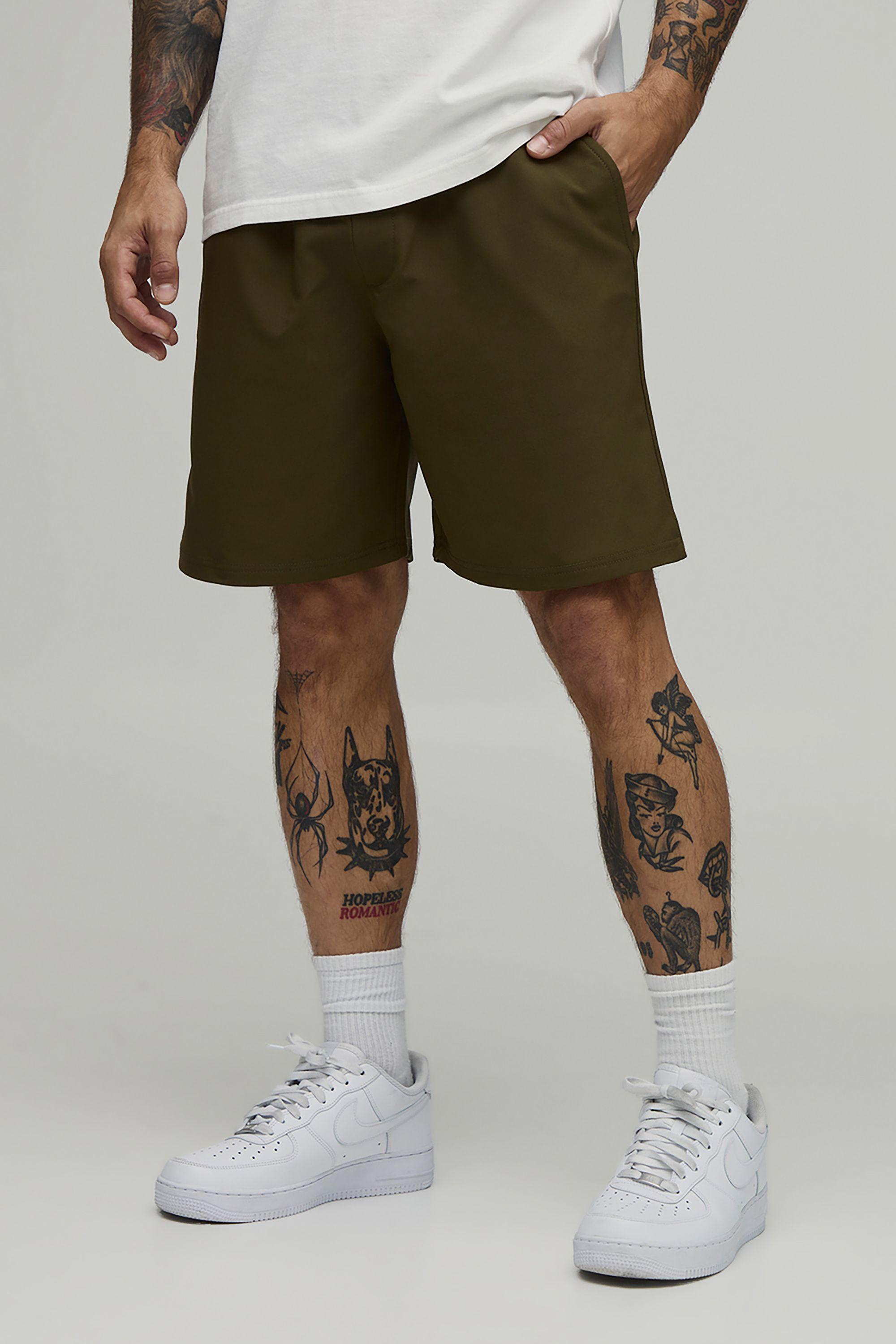 Essential Relaxed Fit Elasticated Tech Shorts by BOOHOOMAN