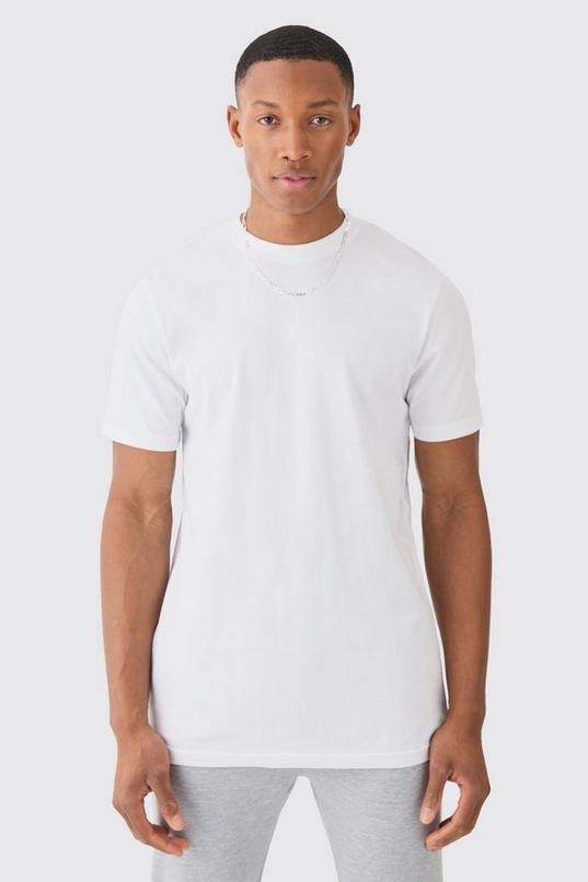 Essential Slim Fit Crew Neck T-Shirt by BOOHOOMAN