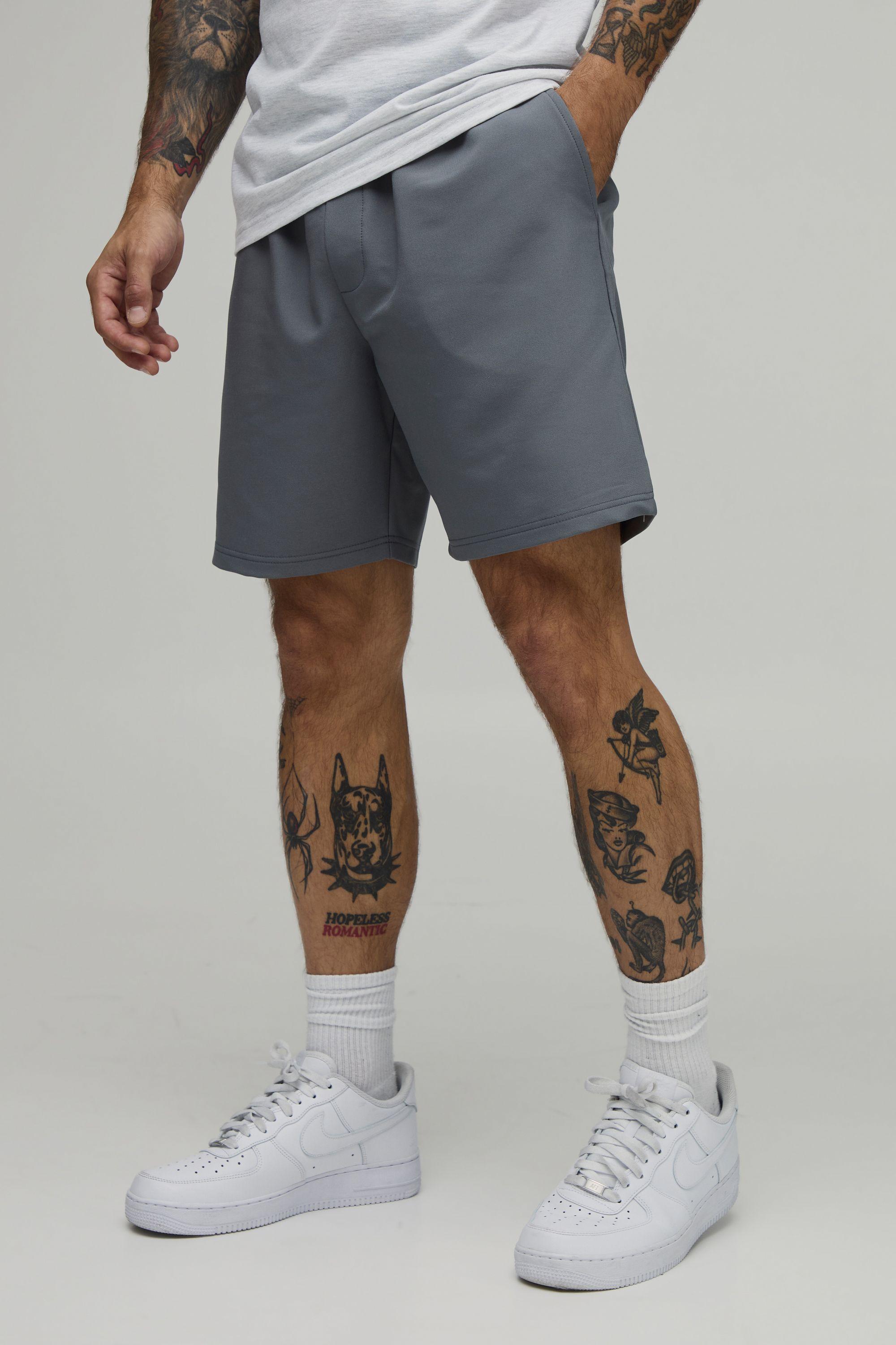 Essential Slim Fit Elasticated Tech Shorts by BOOHOOMAN