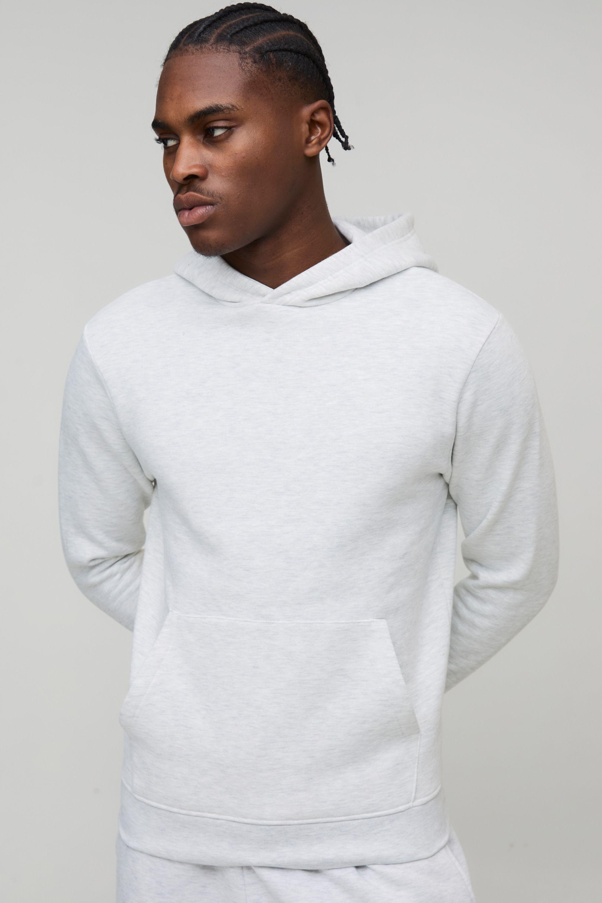 Essential Slim Over the Head Hoodie by BOOHOOMAN Essential Slim Over the Head Hoodie by BOOHOOMAN
