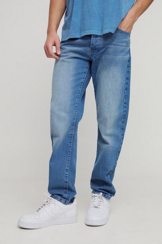 Essential Straight Fit Jeans by BOOHOOMAN