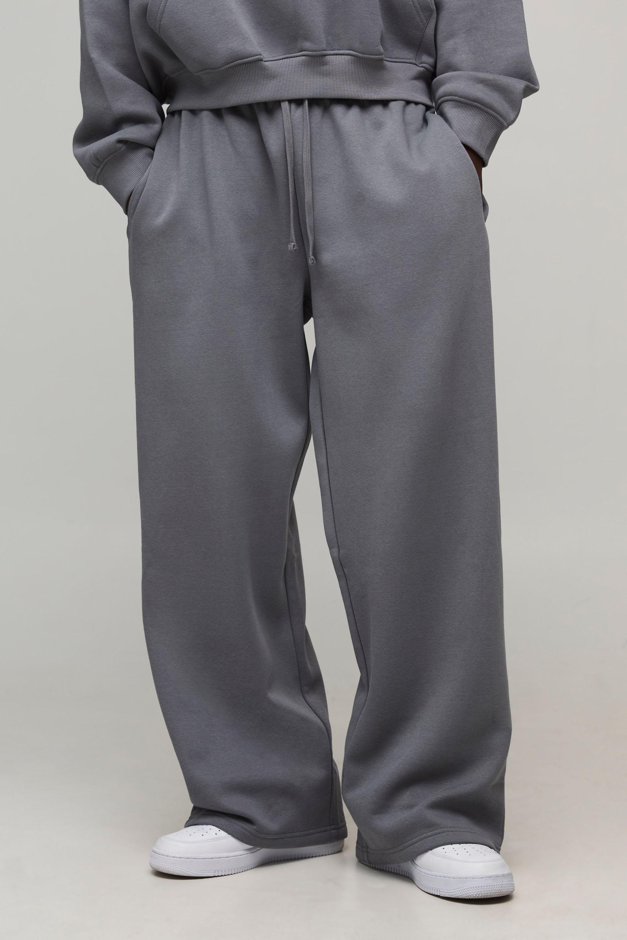 Essential Wide Leg Jogger by BOOHOOMAN