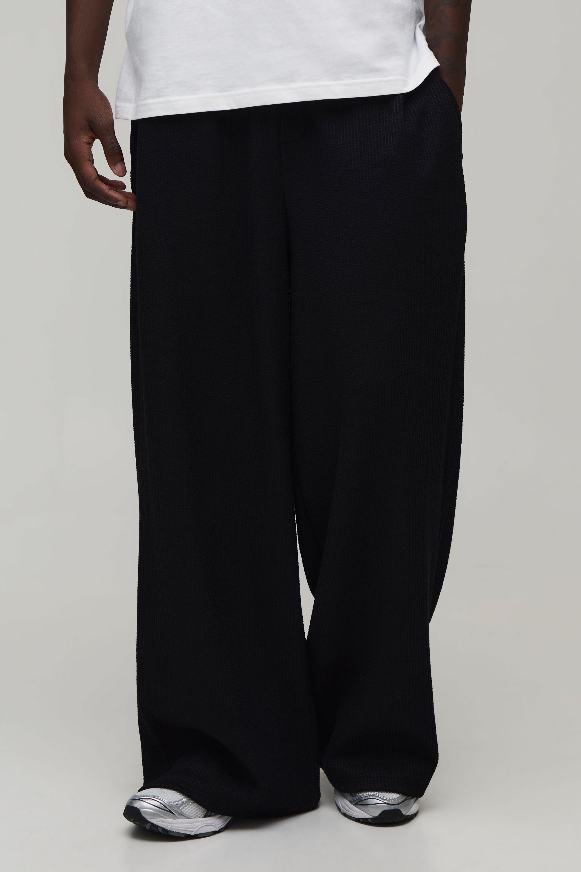Extreme Wide Leg Pleated Jogger by BOOHOOMAN