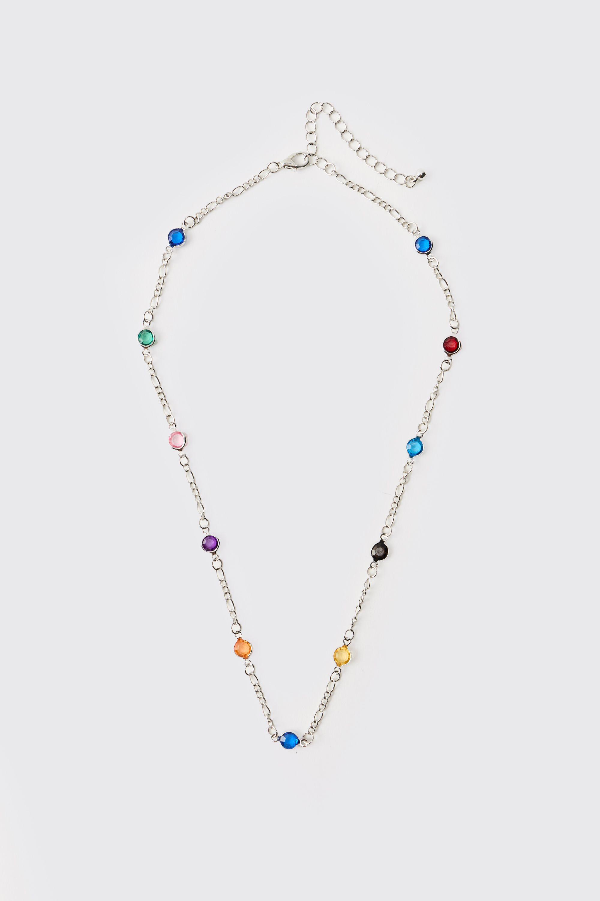 Gem Necklace by BOOHOOMAN
