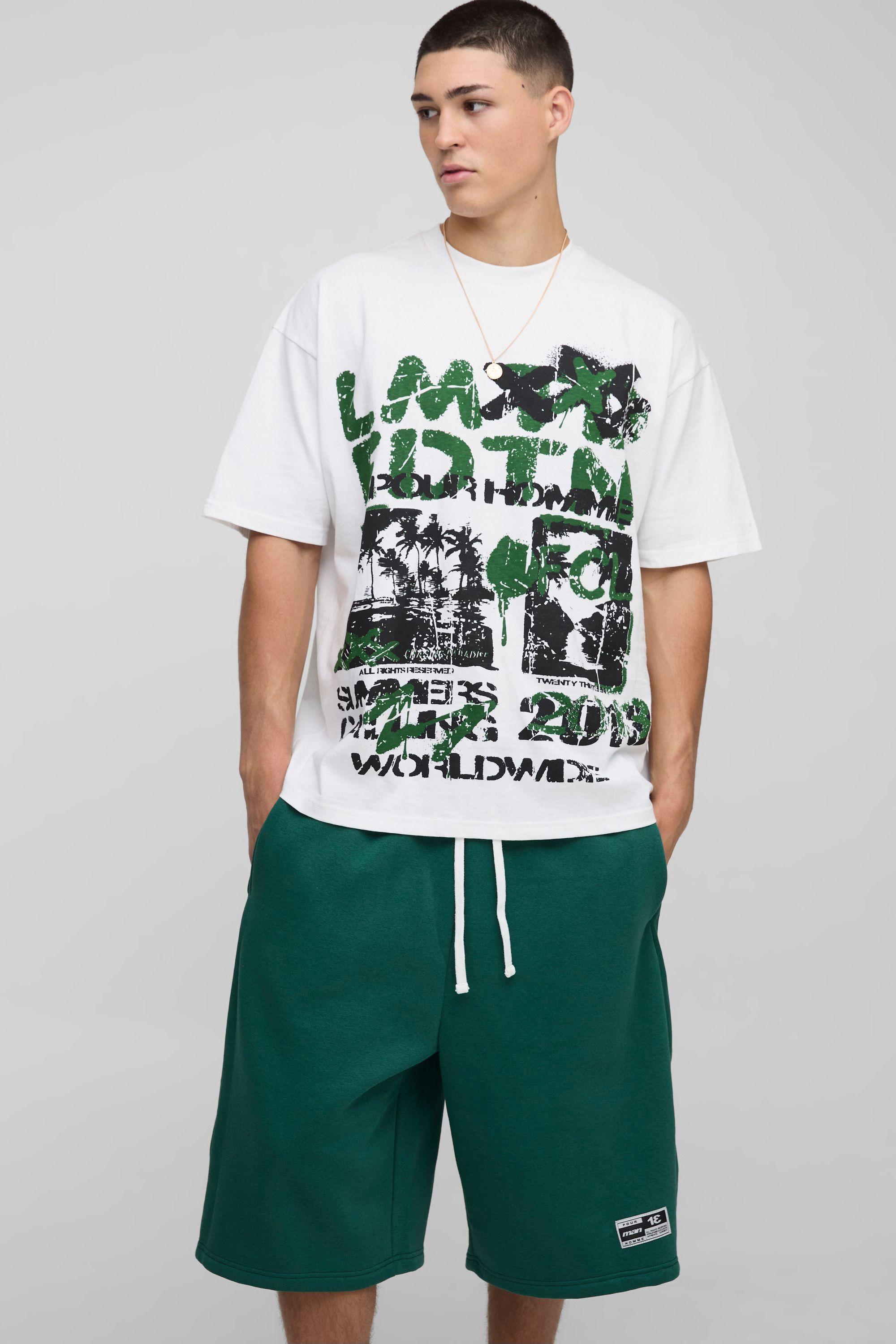 Limited Edition Oversized T-shirt and Short set by BOOHOOMAN