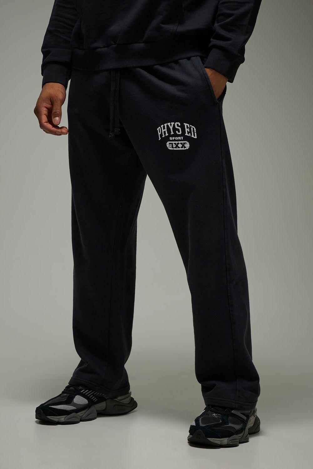 MAN Active Phys Ed Washed Straight Leg Jogger by BOOHOOMAN