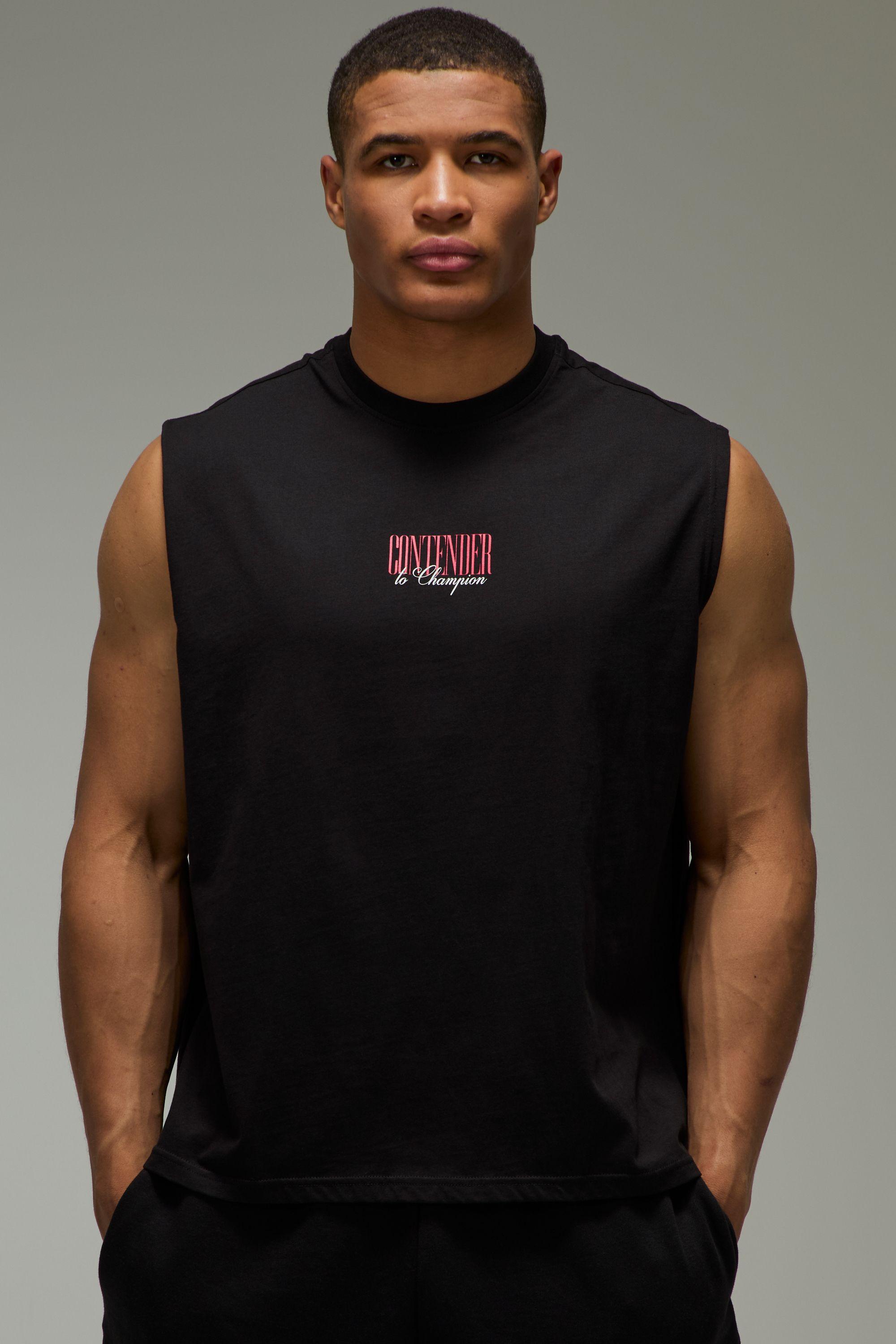 Man Active Boxing Regular Fit Tank by BOOHOOMAN