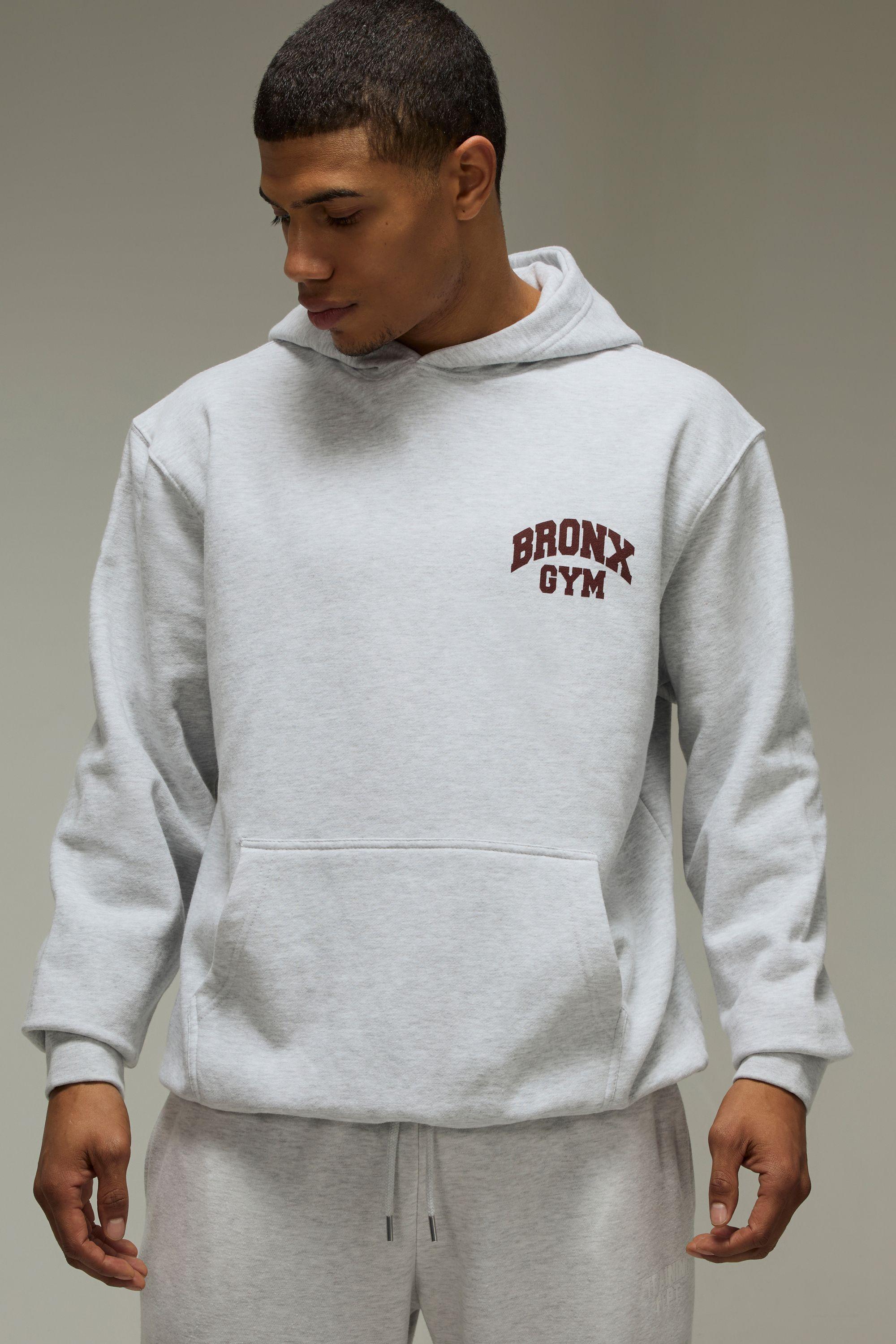 Man Active Bronx Gym Oversized Hoodie by BOOHOOMAN