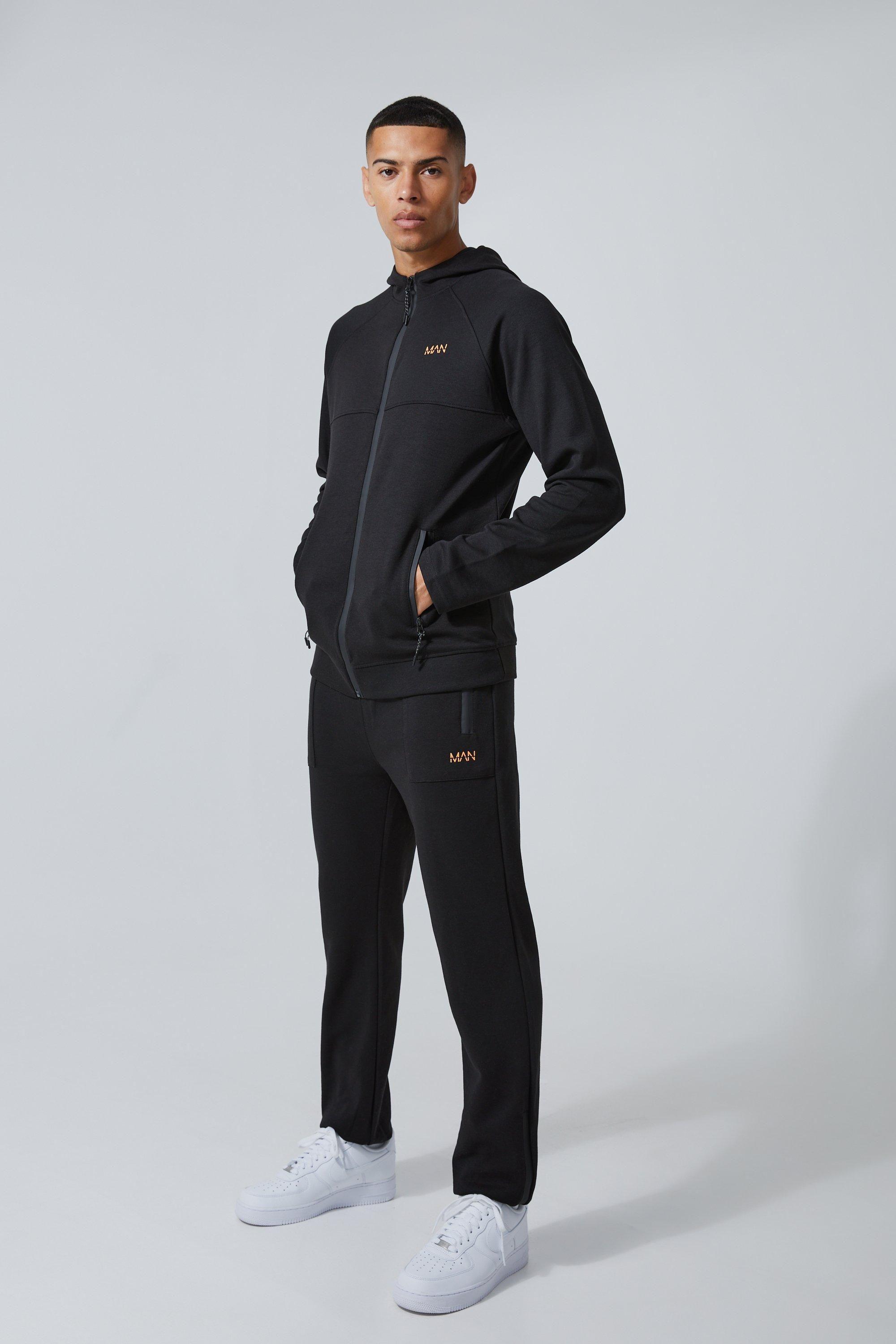 Man Active Fleece Tracksuit by BOOHOOMAN