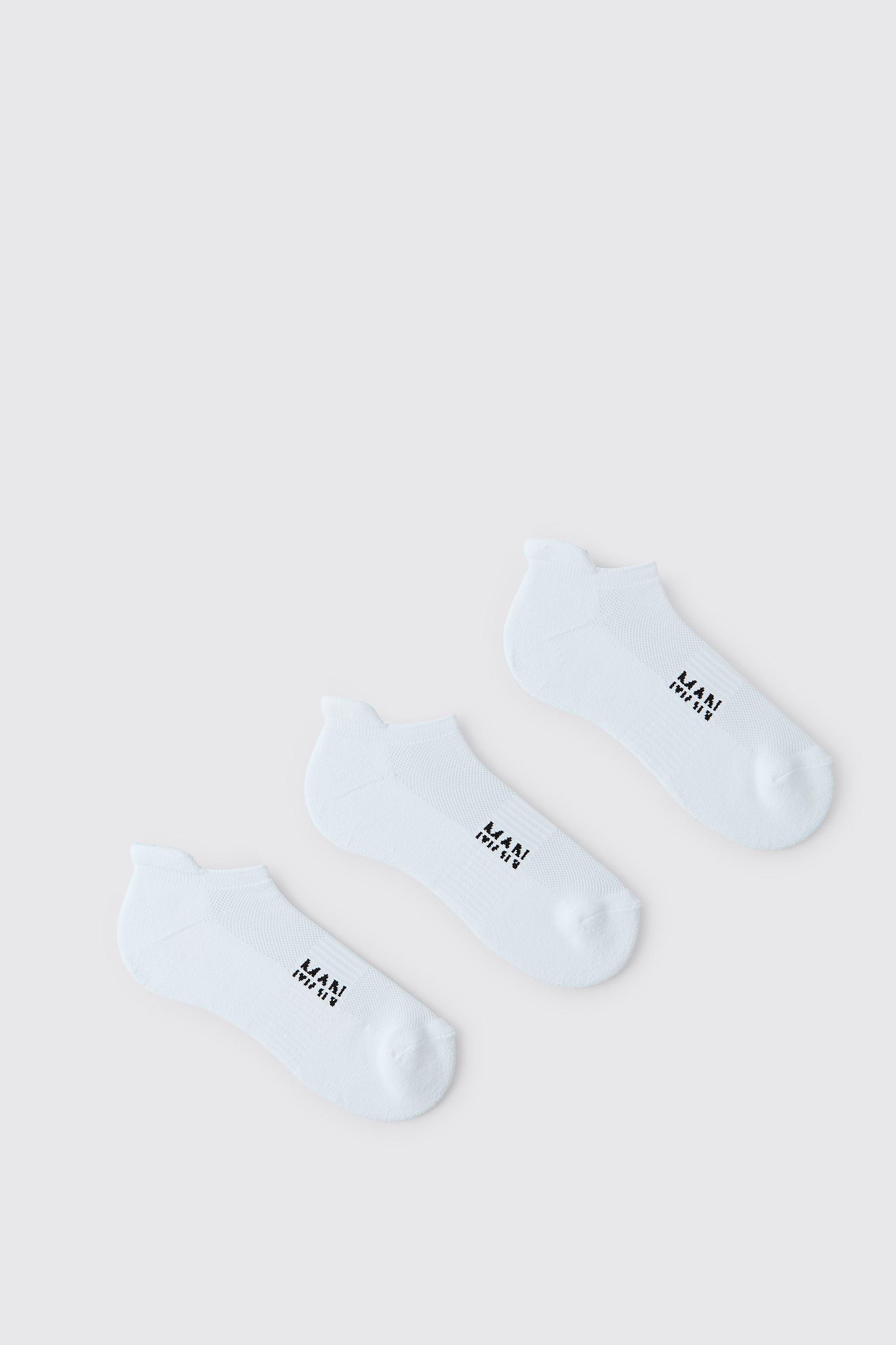 Man Active Gym Trainer Sock 3 Pack by BOOHOOMAN
