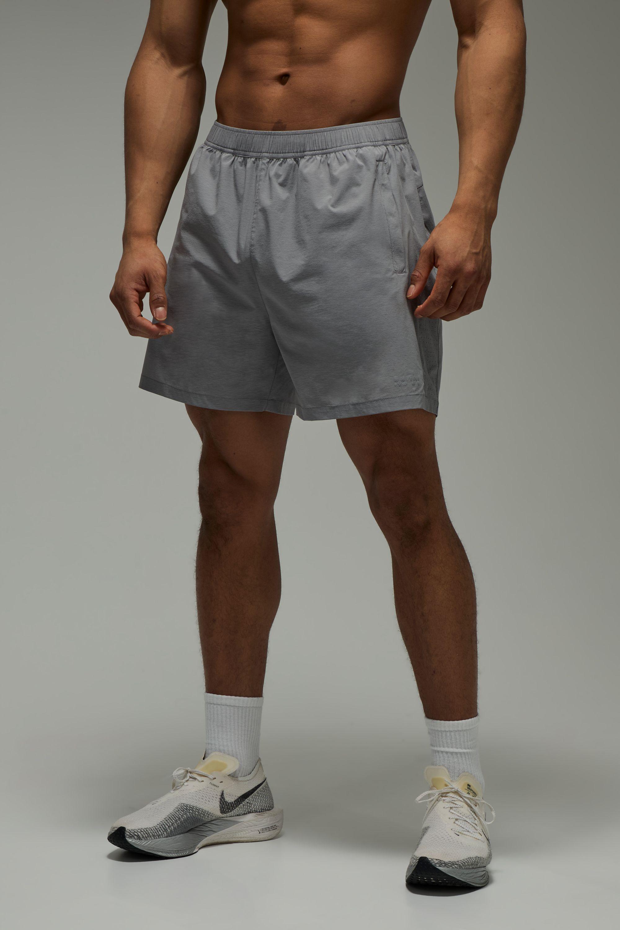 Man Active Marl 5inch Shorts by BOOHOOMAN