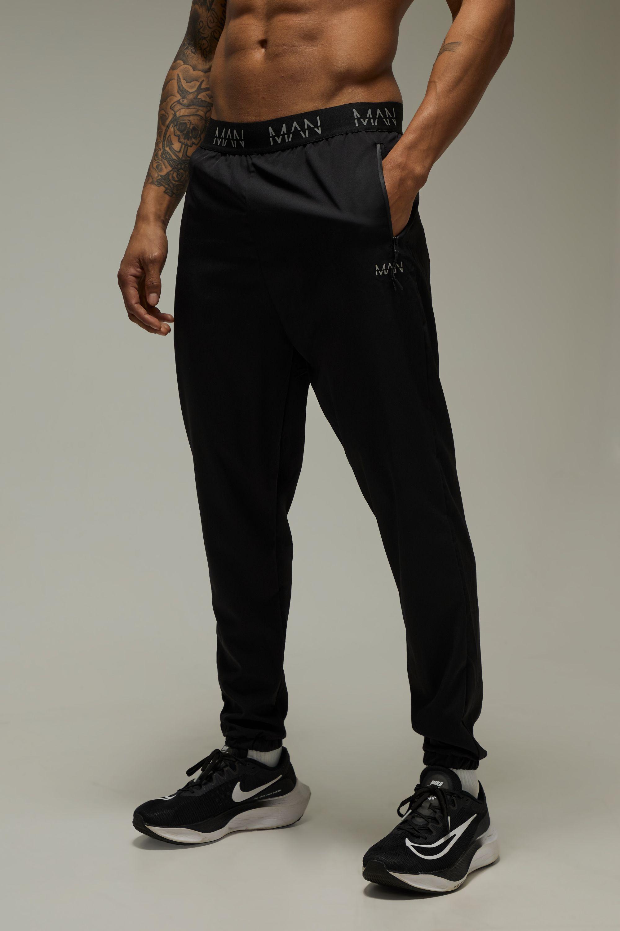 Man Active Performance Tapered Stretch Jogger by BOOHOOMAN Man Active Performance Tapered Stretch Jogger by BOOHOOMAN