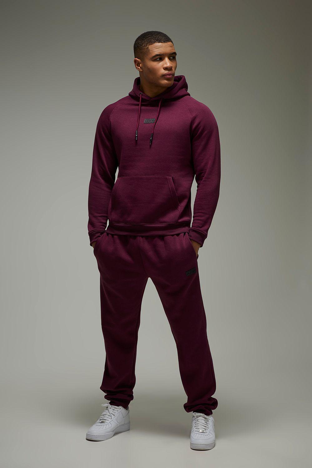 Man Active Regular Fit Hoodie & Jogger Tracksuit by BOOHOOMAN