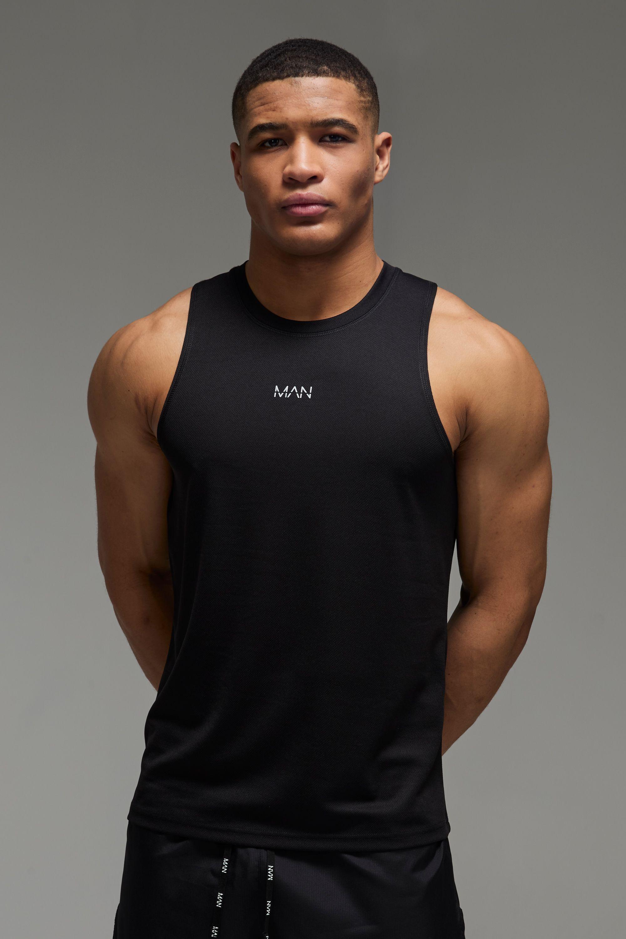 Man Active Running Mesh Vest by BOOHOOMAN