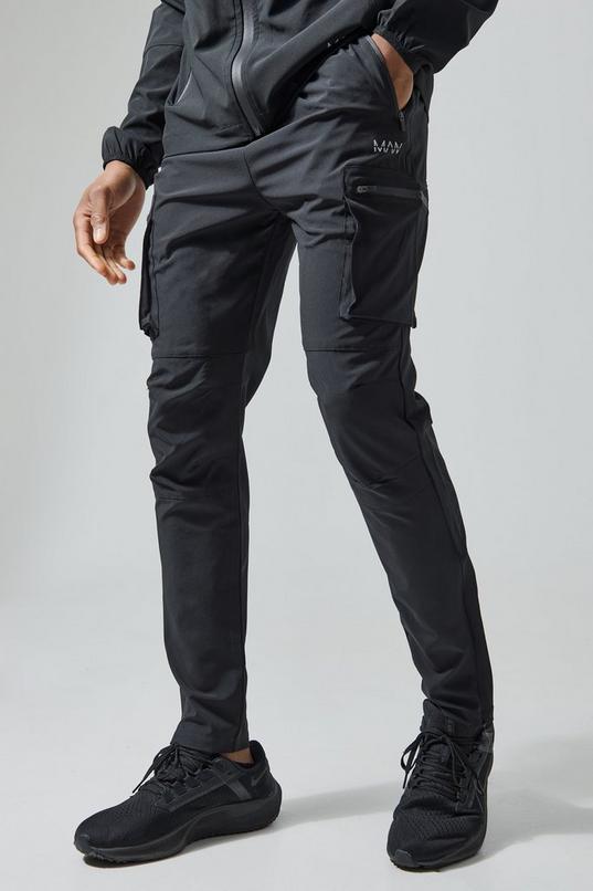 Man Active Tapered Cargo Joggers by BOOHOOMAN