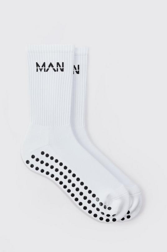 Man Active Training Grip Crew Socks by BOOHOOMAN