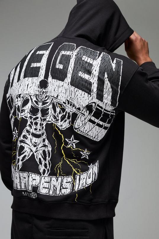 Man Active X OG Gym Oversized Hoodie by BOOHOOMAN