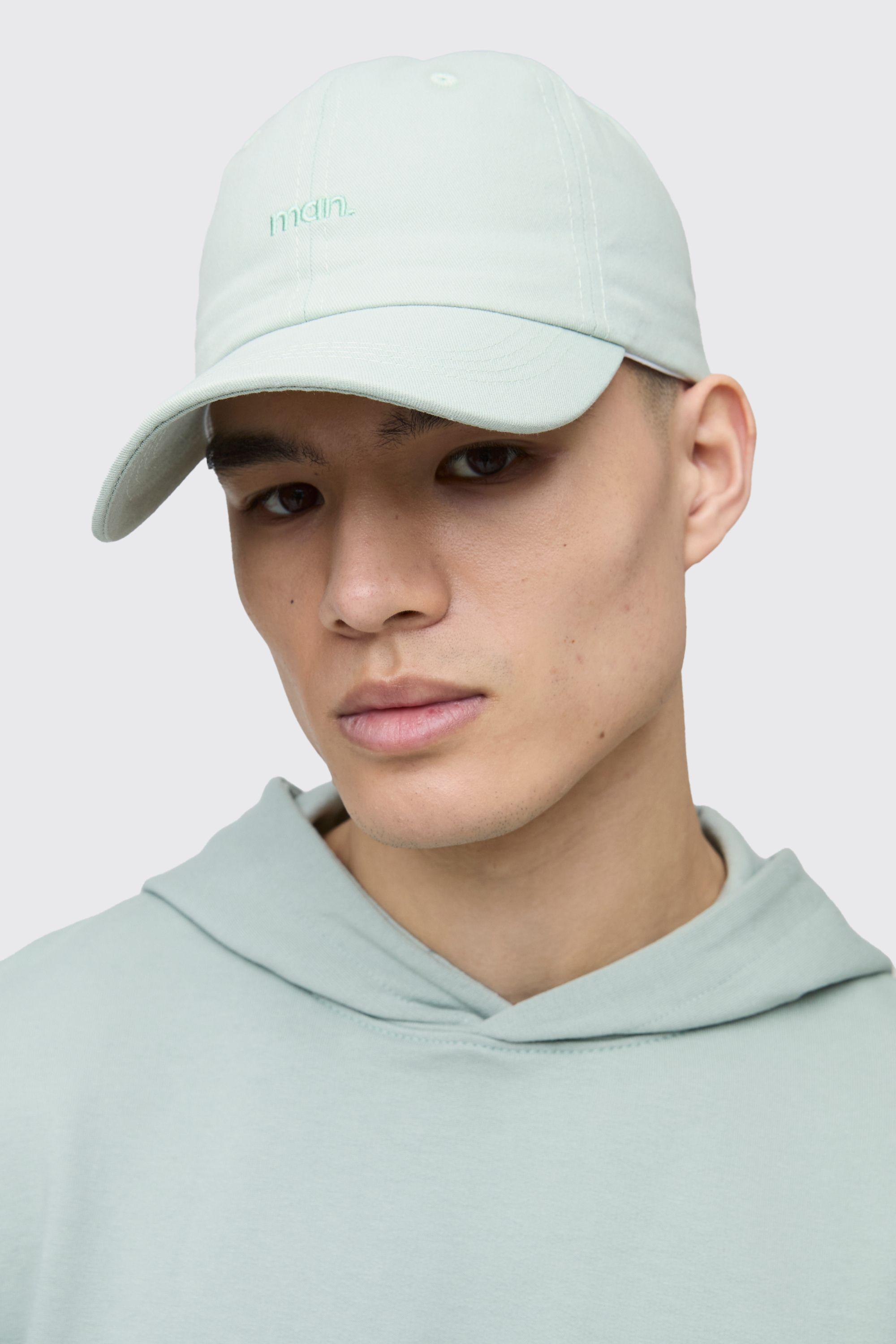 Man Branded Embroidered Cap by BOOHOOMAN