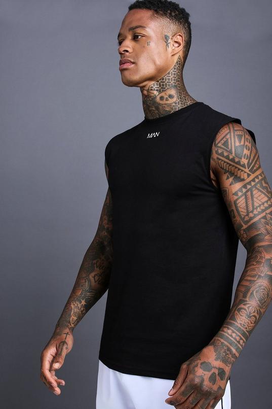 Man Reg Fit Gym Tank by BOOHOOMAN