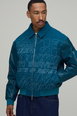 Melton & PU Emboirdered Varsity Jacket by BOOHOOMAN Melton & PU Emboirdered Varsity Jacket by BOOHOOMAN