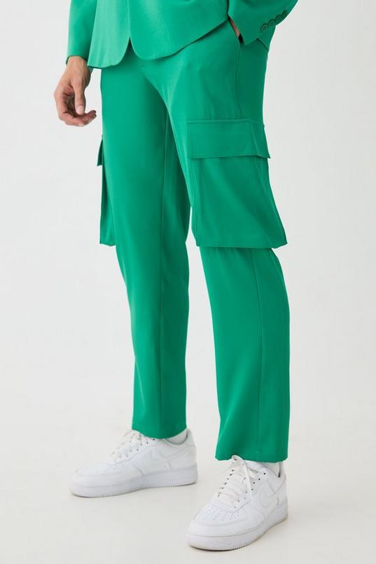Mix & Match Tailored Cargo Trousers by BOOHOOMAN