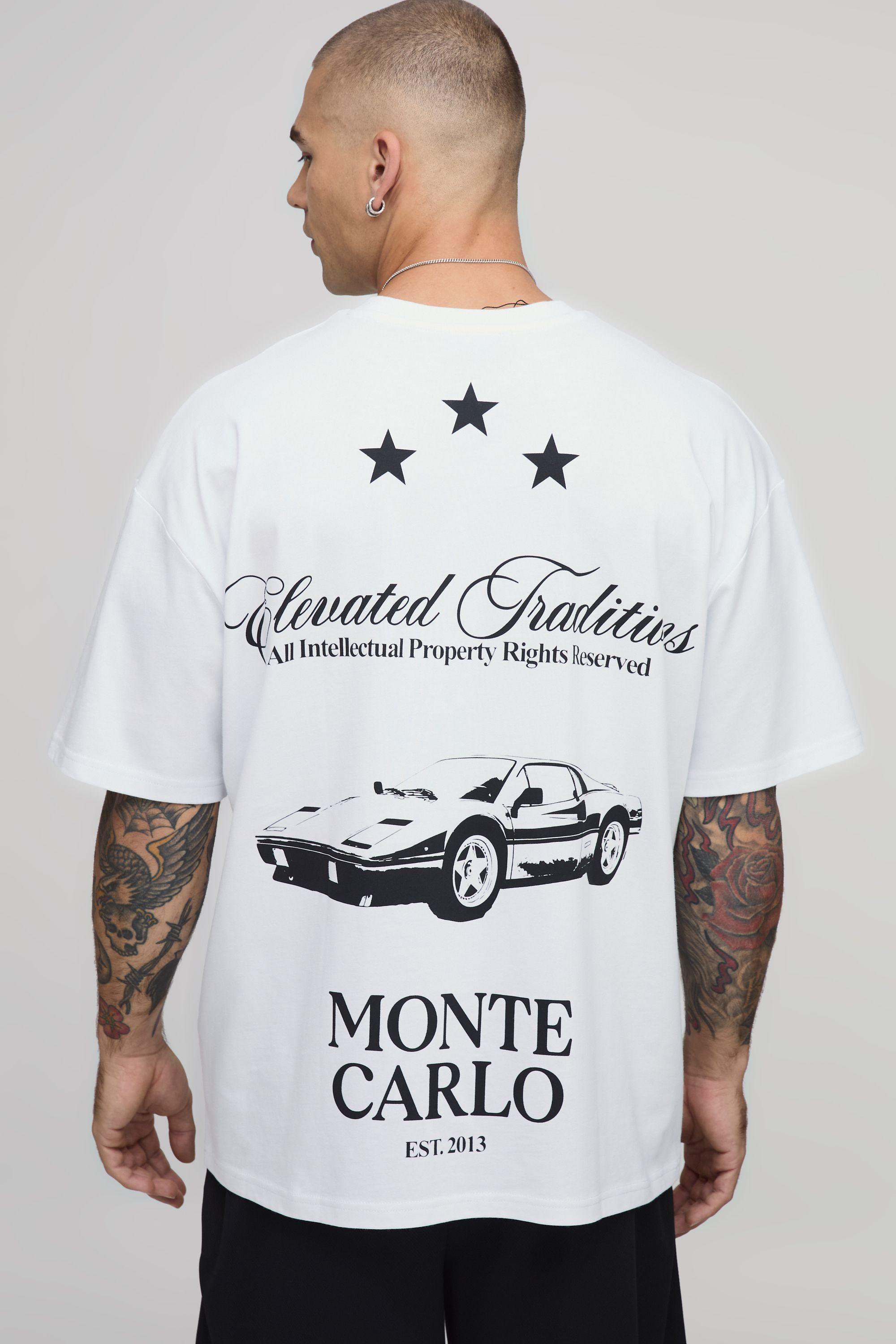 Monte Carlo Grand Prix Oversized T-shirt by BOOHOOMAN