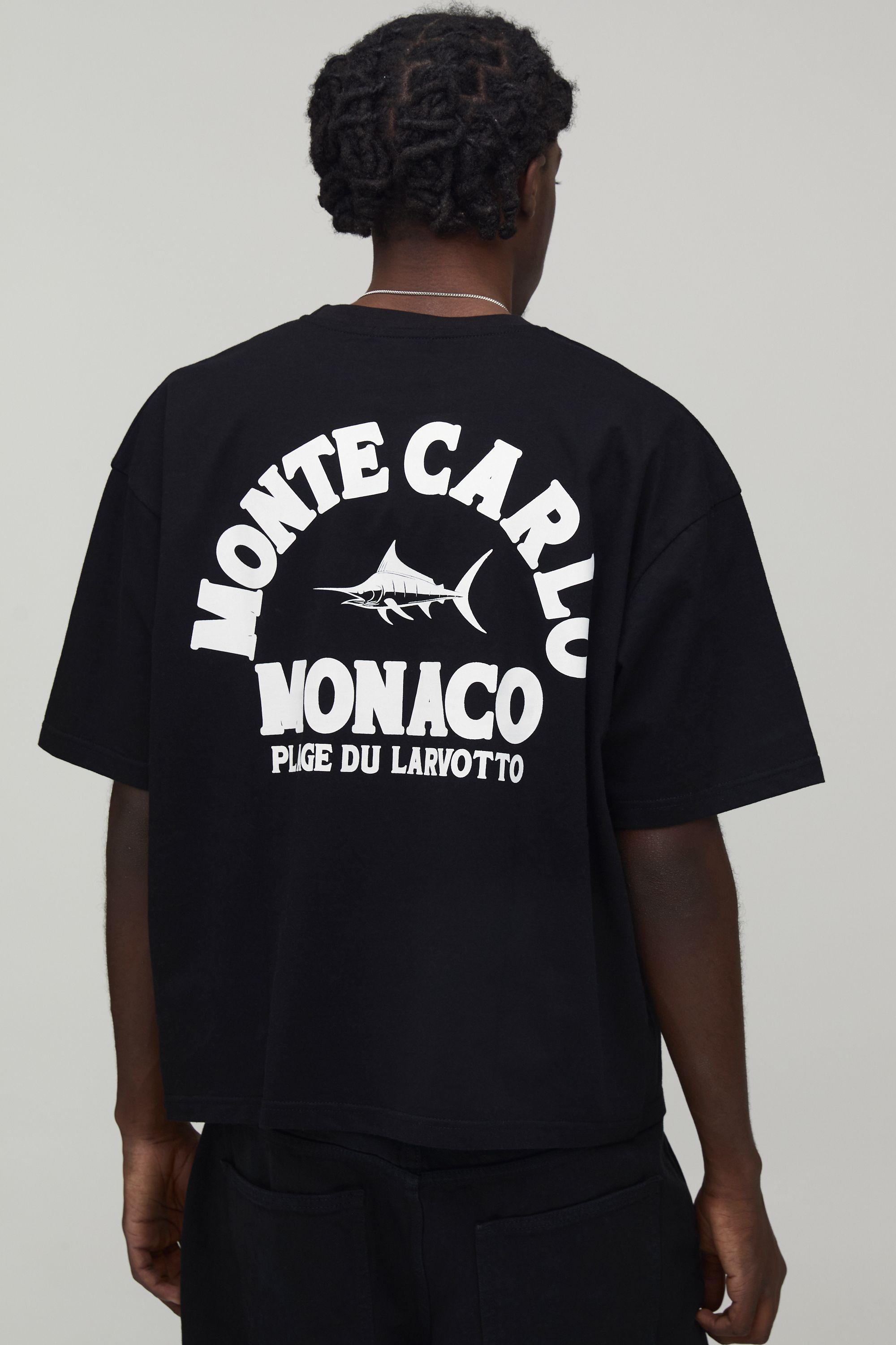 Monte Carlo Monaco Oversized Boxy T-shirt by BOOHOOMAN