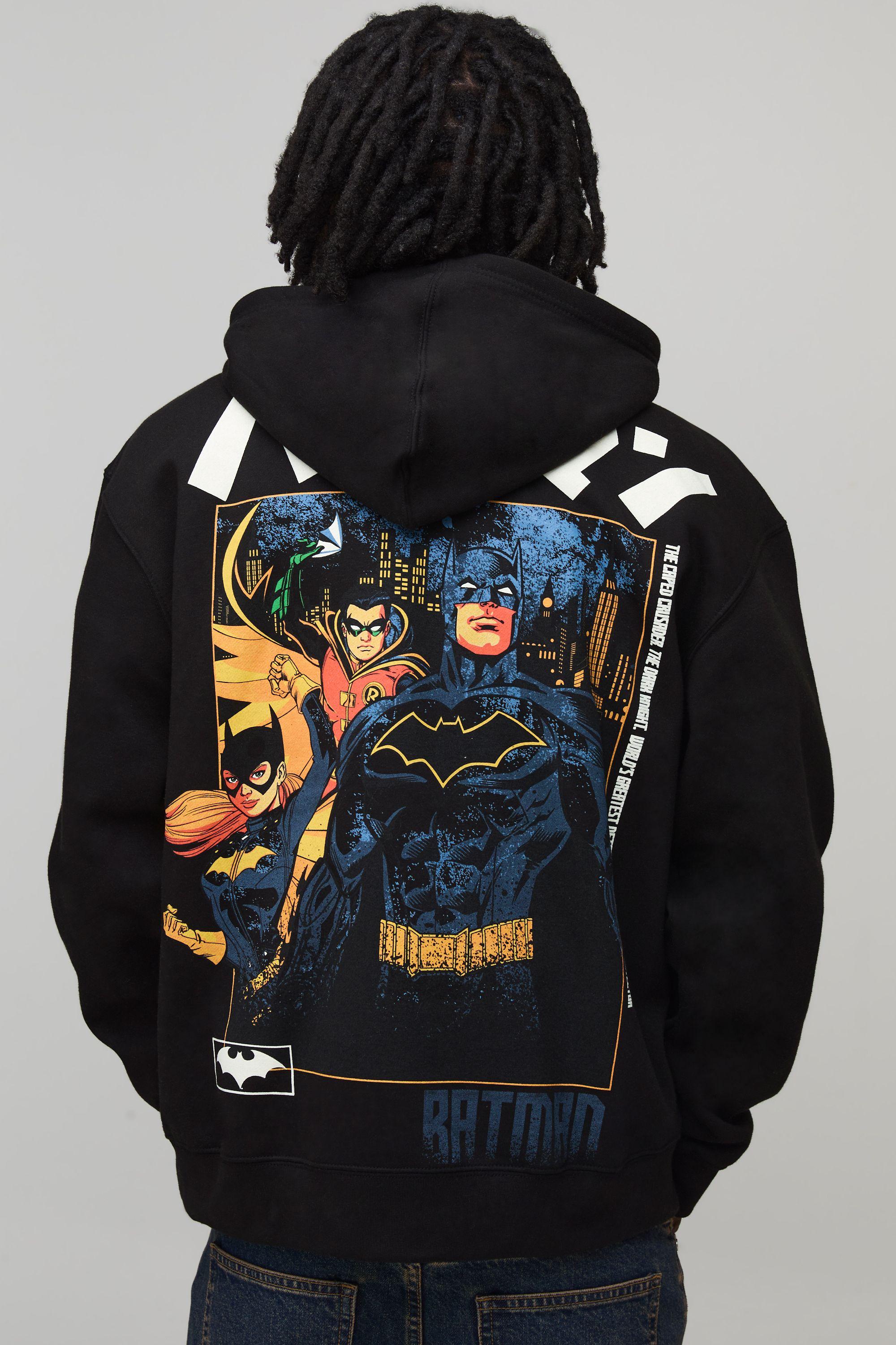 Oversized Batman License Printed Hoodie by BOOHOOMAN