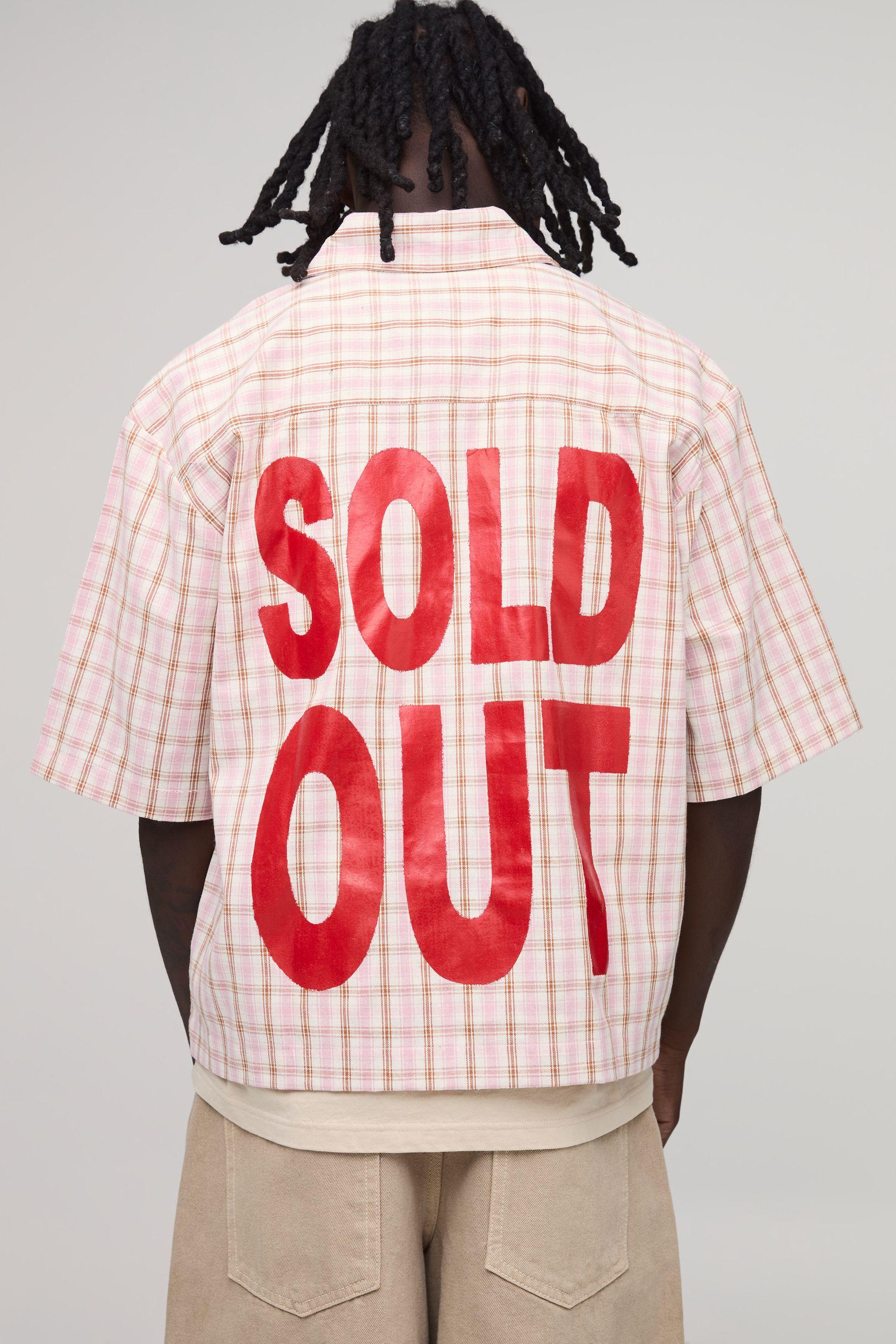 Oversized Boxy Half Sleeve Stylist Microcheck Print Shirt by BOOHOOMAN